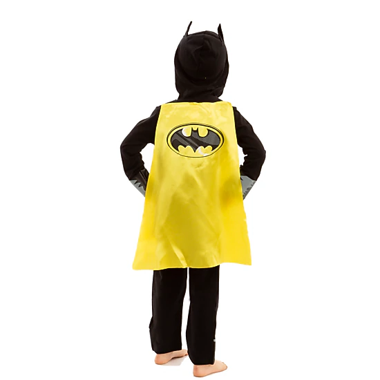 DC Comics Justice League Batman Cosplay Fleece Hooded Coverall with Cape