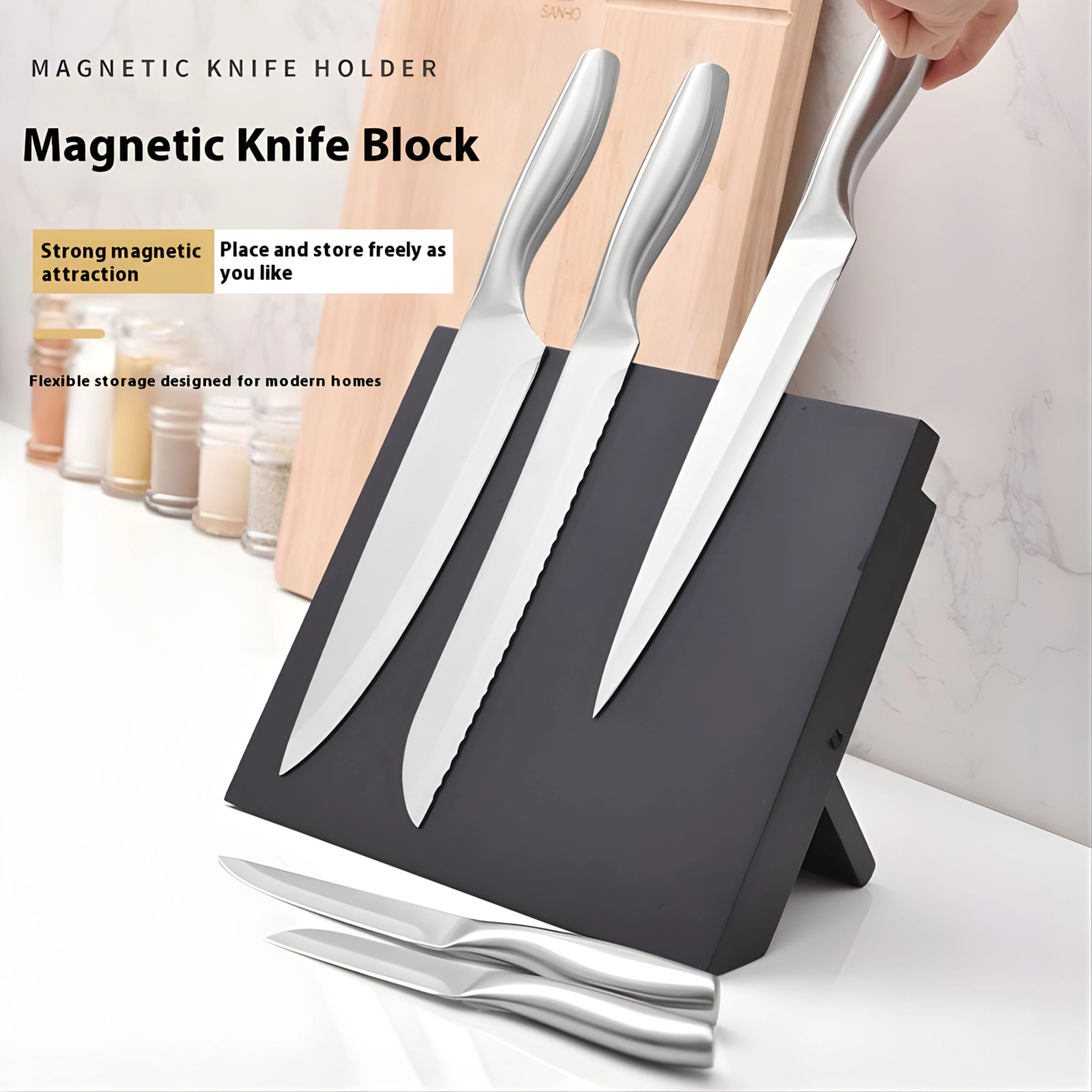 Kitcheniva Folding Magetic Knife Block