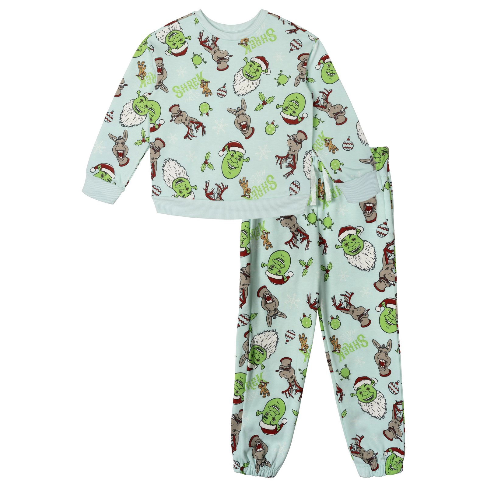 DreamWorks Shrek Boys' Fleece Sweatshirt and Pants Pajama Set