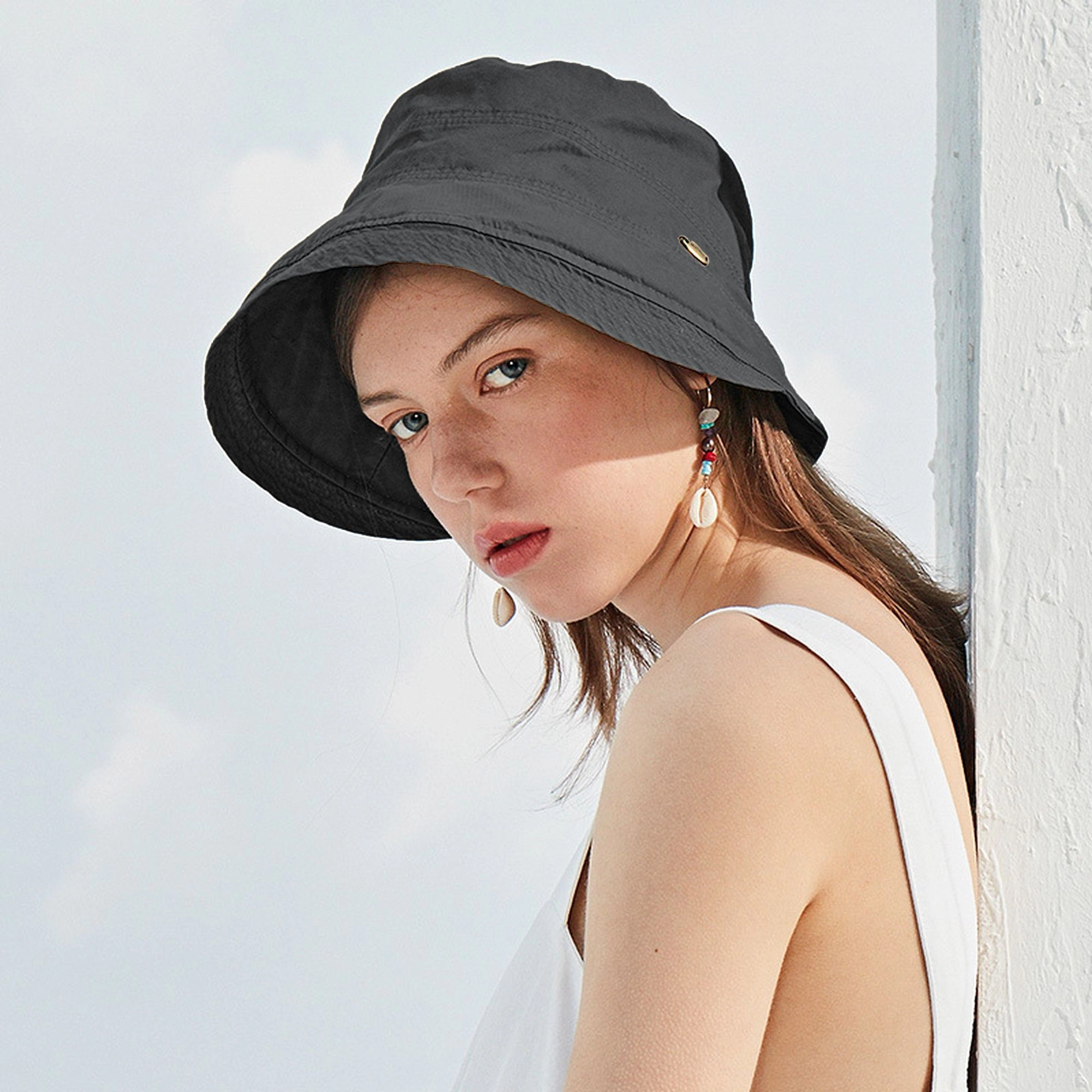 Anna-Kaci Women's Foldable Wide - Brim Bucket Sun Hat