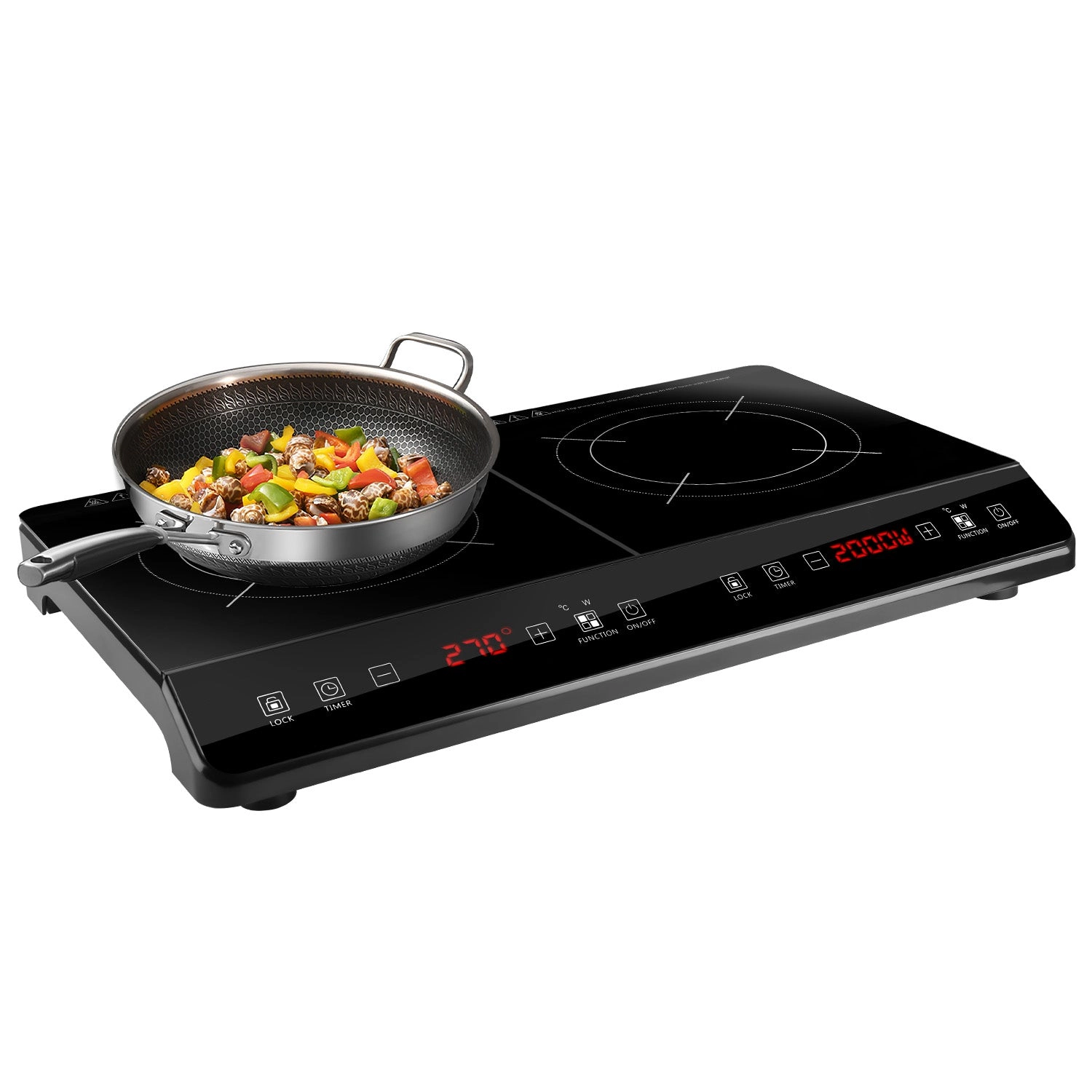 GBruno 4000W Dual Burner Induction Cooktop