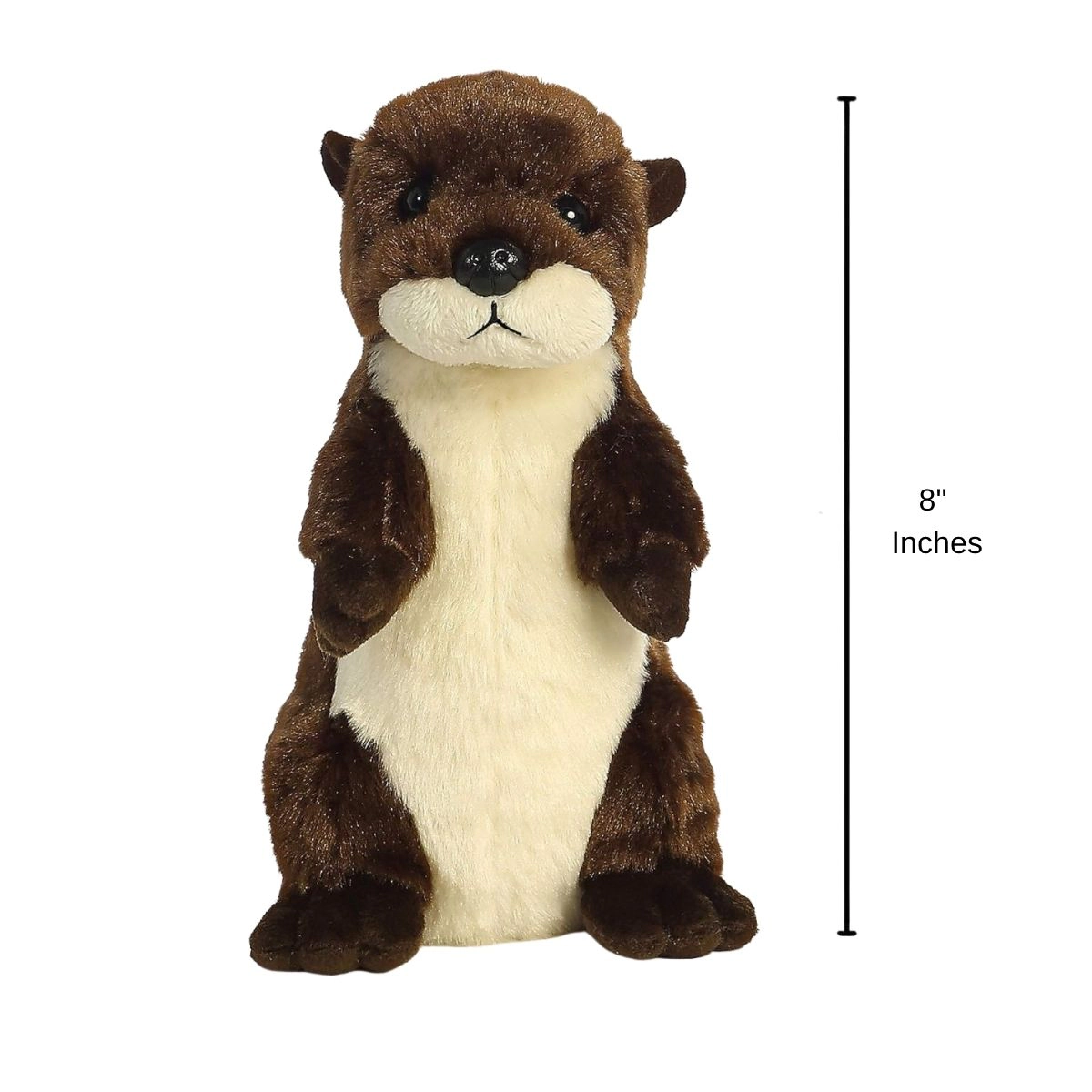 Aurora Mini Flopsie River Otter Standing 8-Inch Stuffed Animal Plush