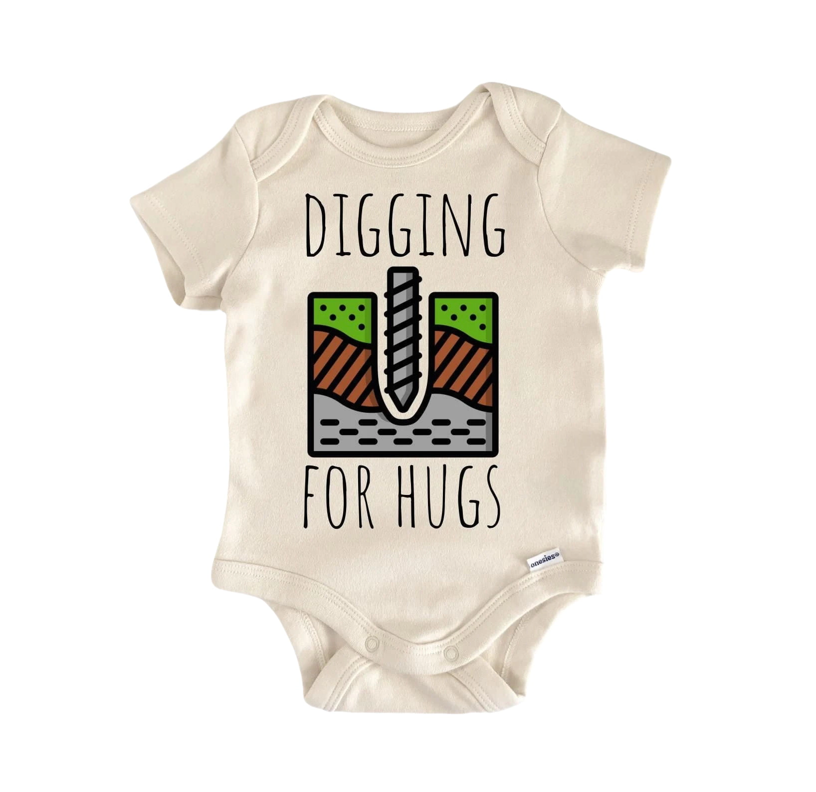 NOFO VIBES Unisex Geologist Rock Newborn Baby Bodysuit