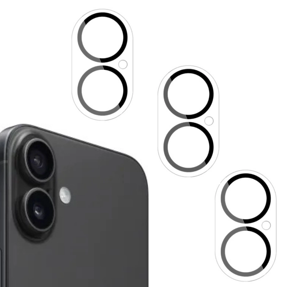 Qixxronics 3PCS Camera Lens Protector for iPhone 17 Clear Tempered Glass Lens Cover Flim