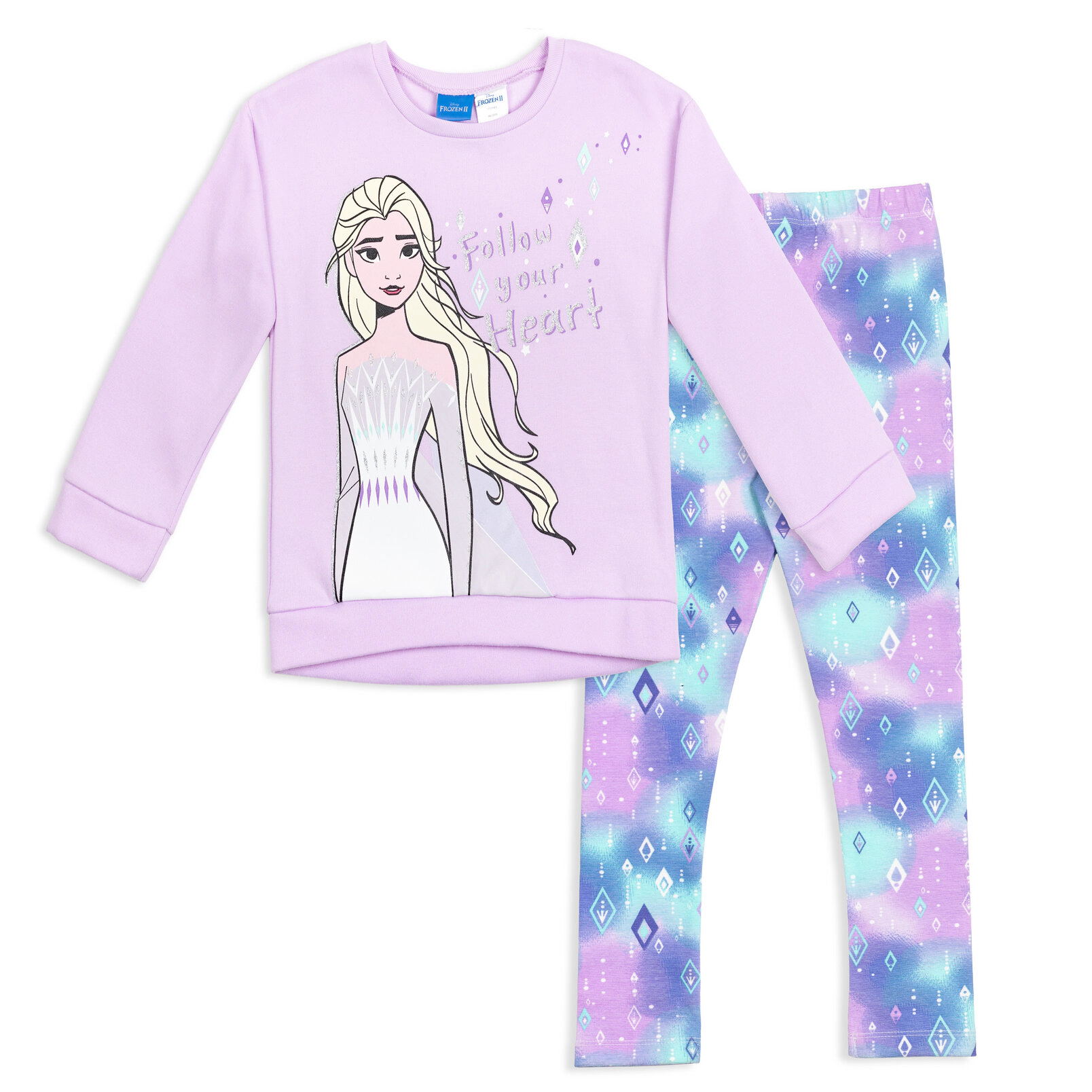 Disney Frozen Girls' 2-Piece Sweatshirt and Leggings Set