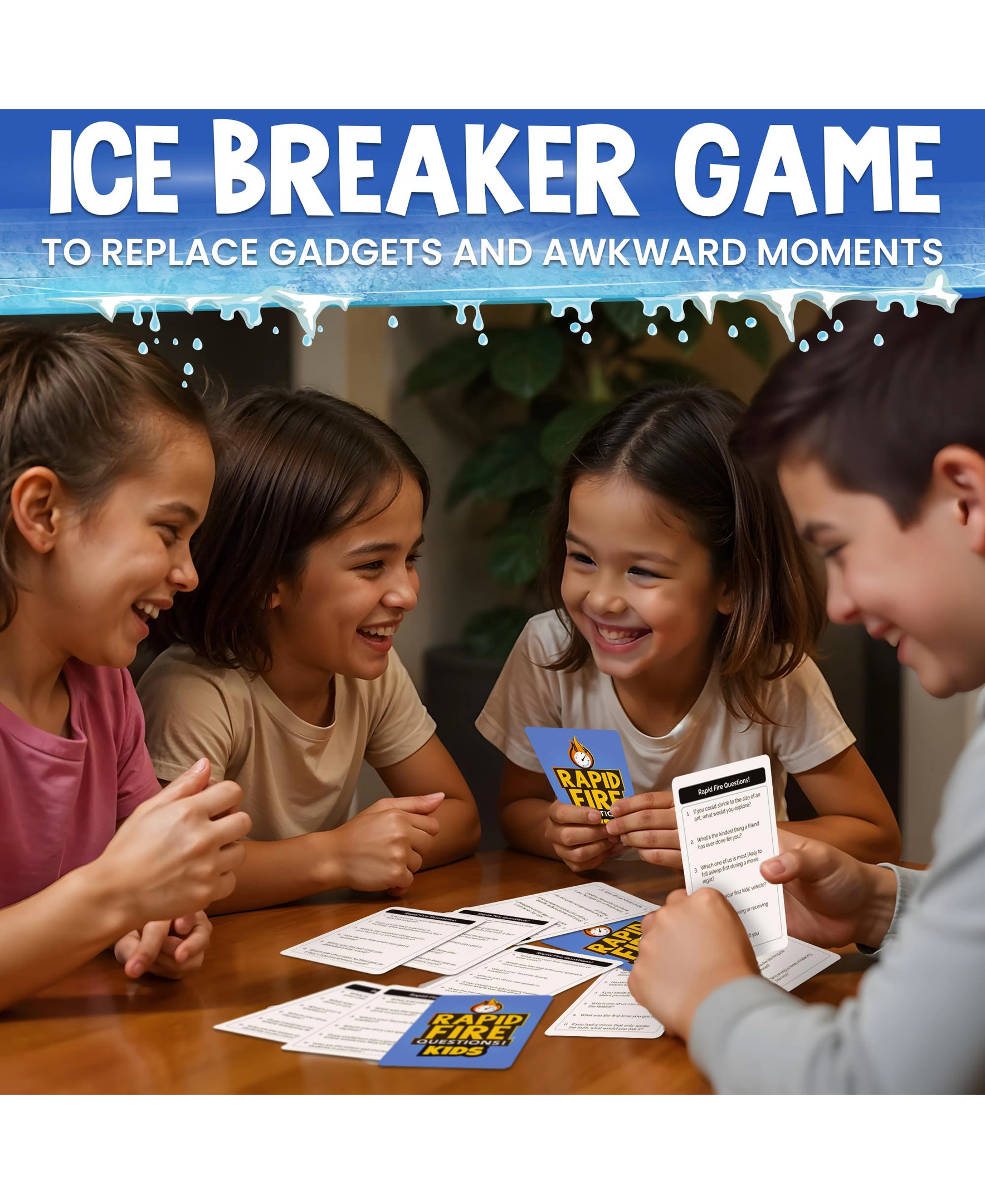 QUOKKA Family Conversation Cards Game - Icebreaker for Kids