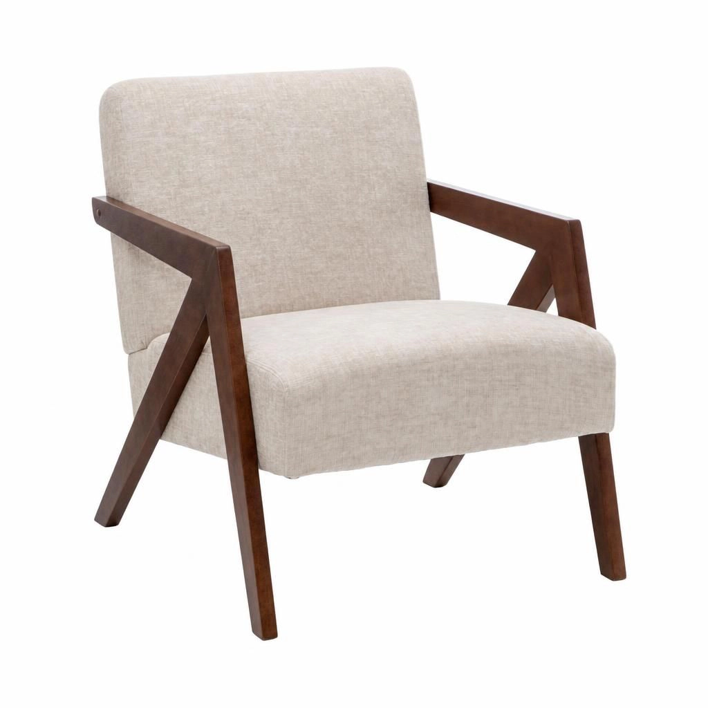 GOODSILO Compact Upholstered Chenille Accent Chair