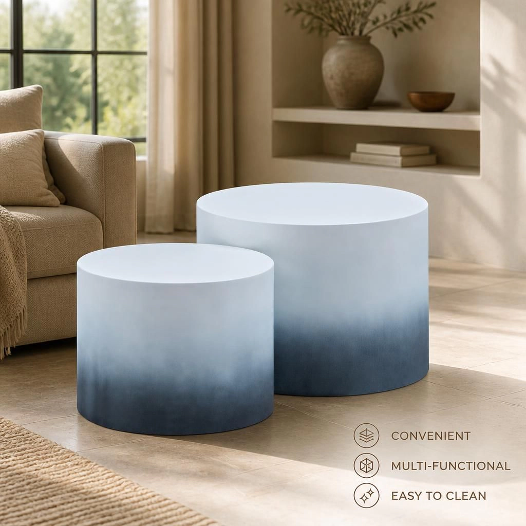 GOODSILO Square Compact Low Profile Accent End Table