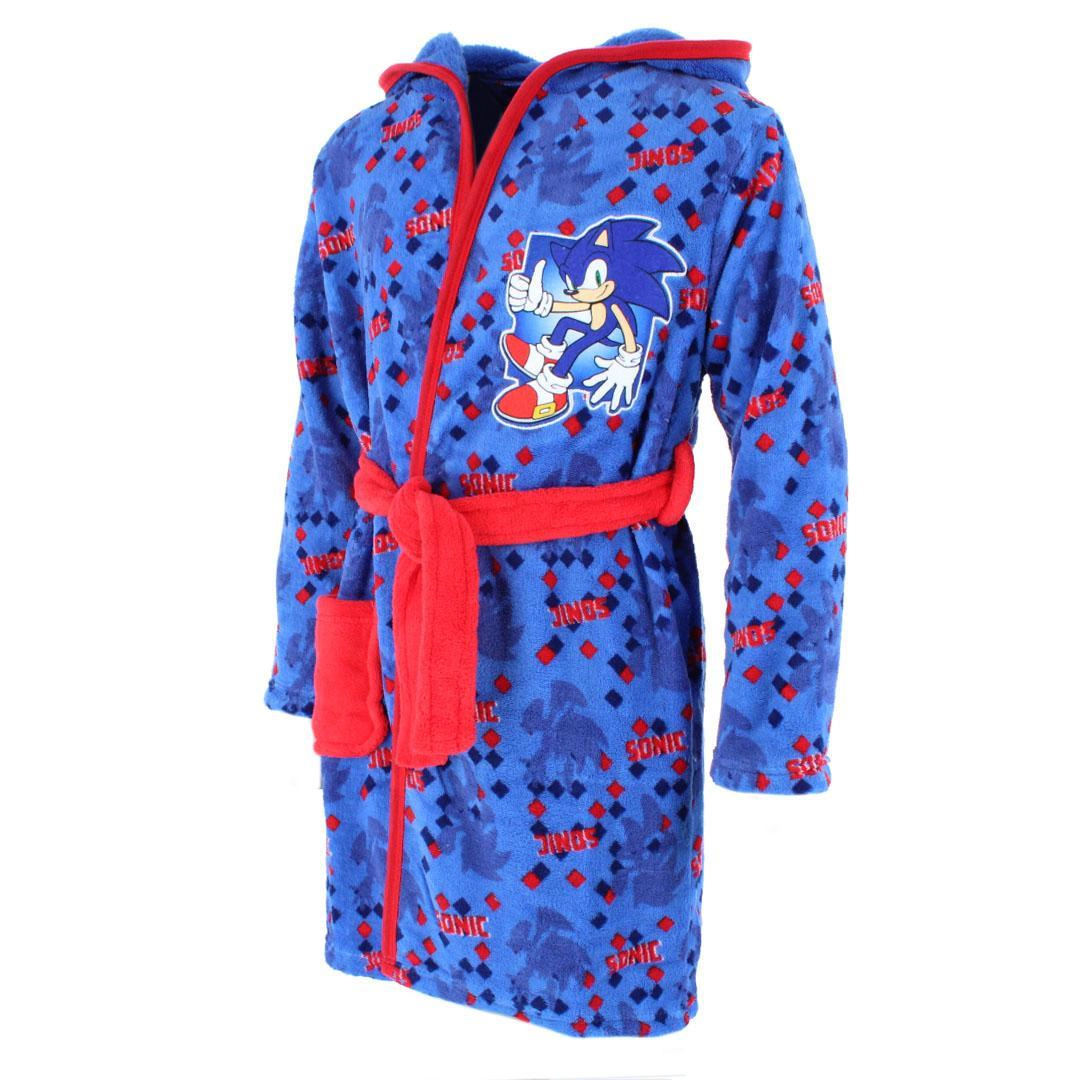 Textiel Trade Boy's Sonic the Hedgehog Hooded Bath Robe