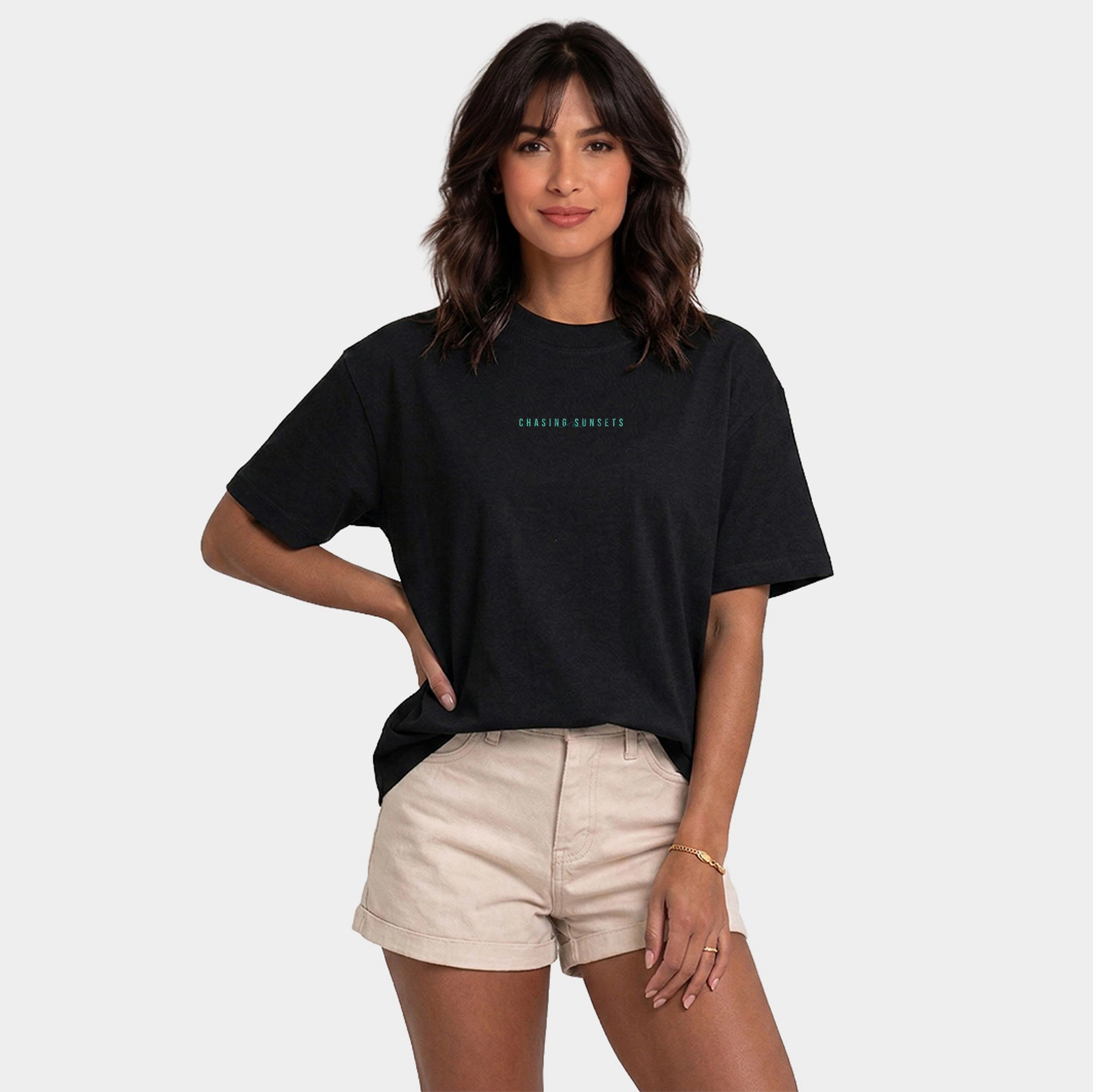 Simply Sage Market - Chasing Sunsets Waves Women's Relaxed Boxy Tee