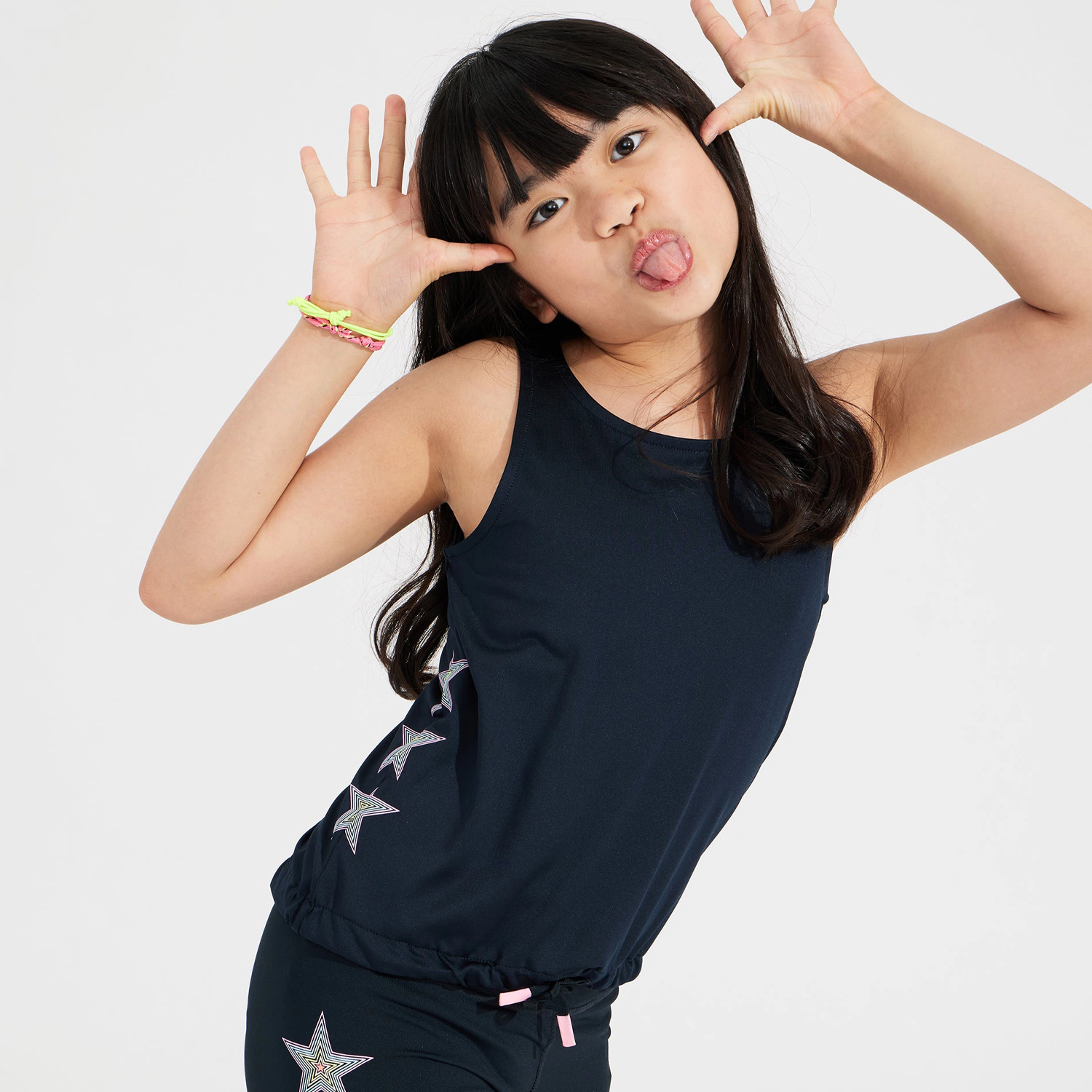 Rockets of Awesome Rockstar Cinched Active Top for Girls