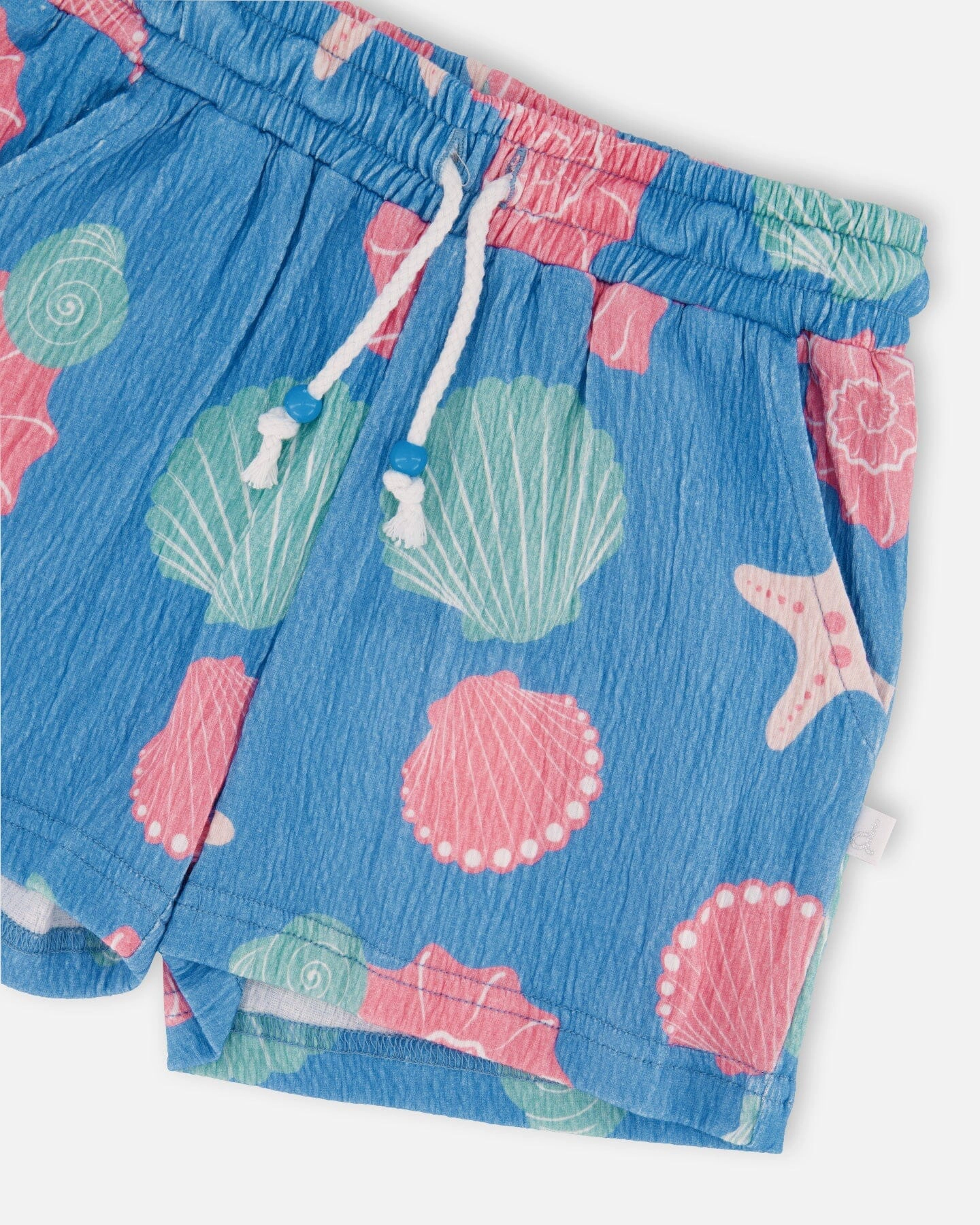 Deux par Girls Crinkle Jersey Shorts Shell Print