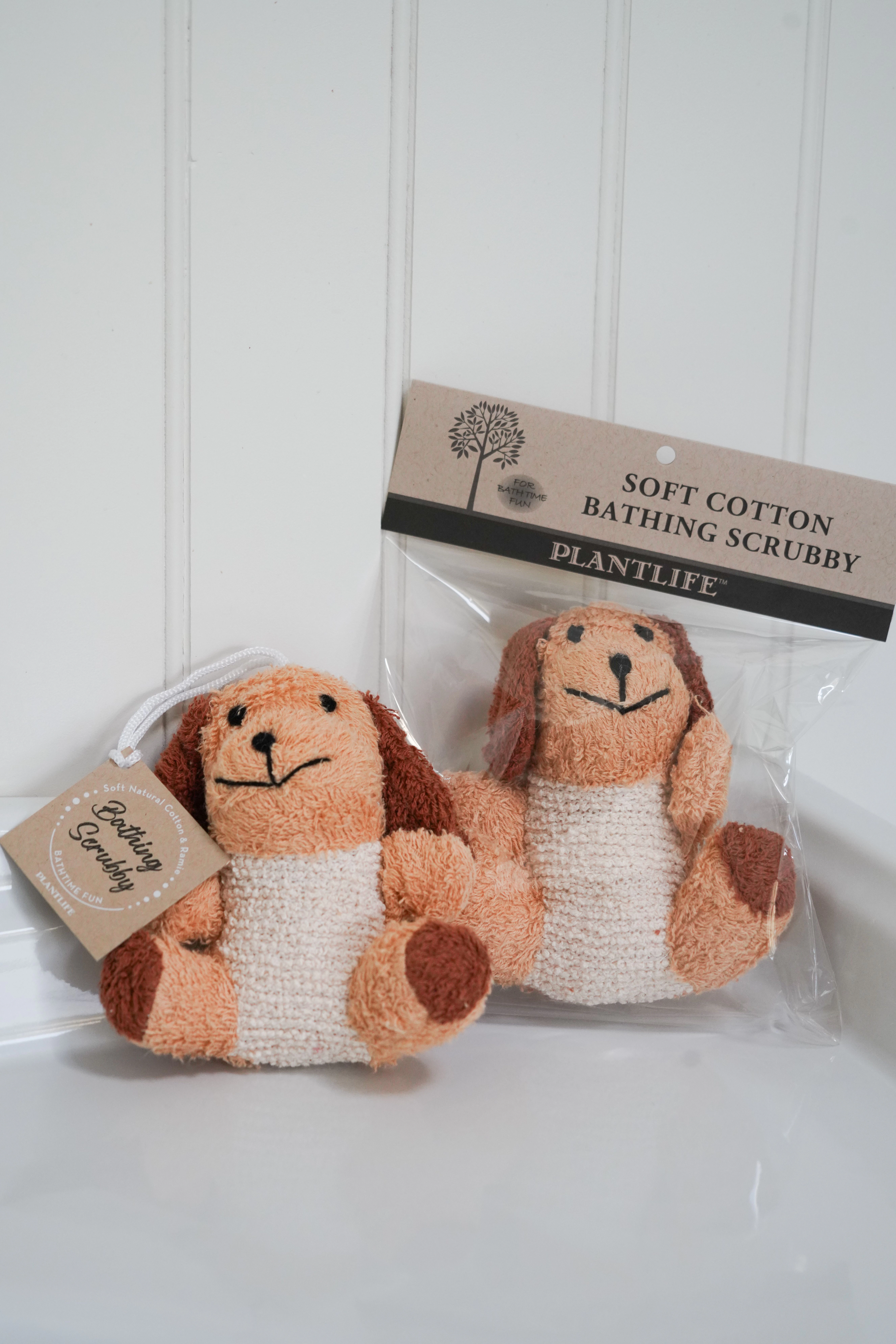Plantlife Puppy Ramie Bath Scrubby