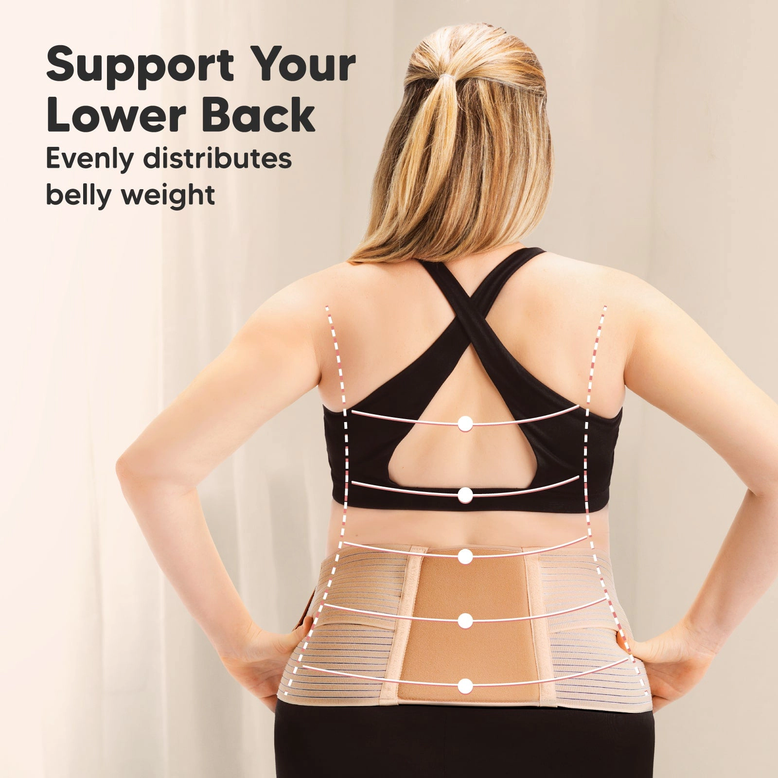 KeaBabies Nurture 2-in-1 Maternity Support Belt