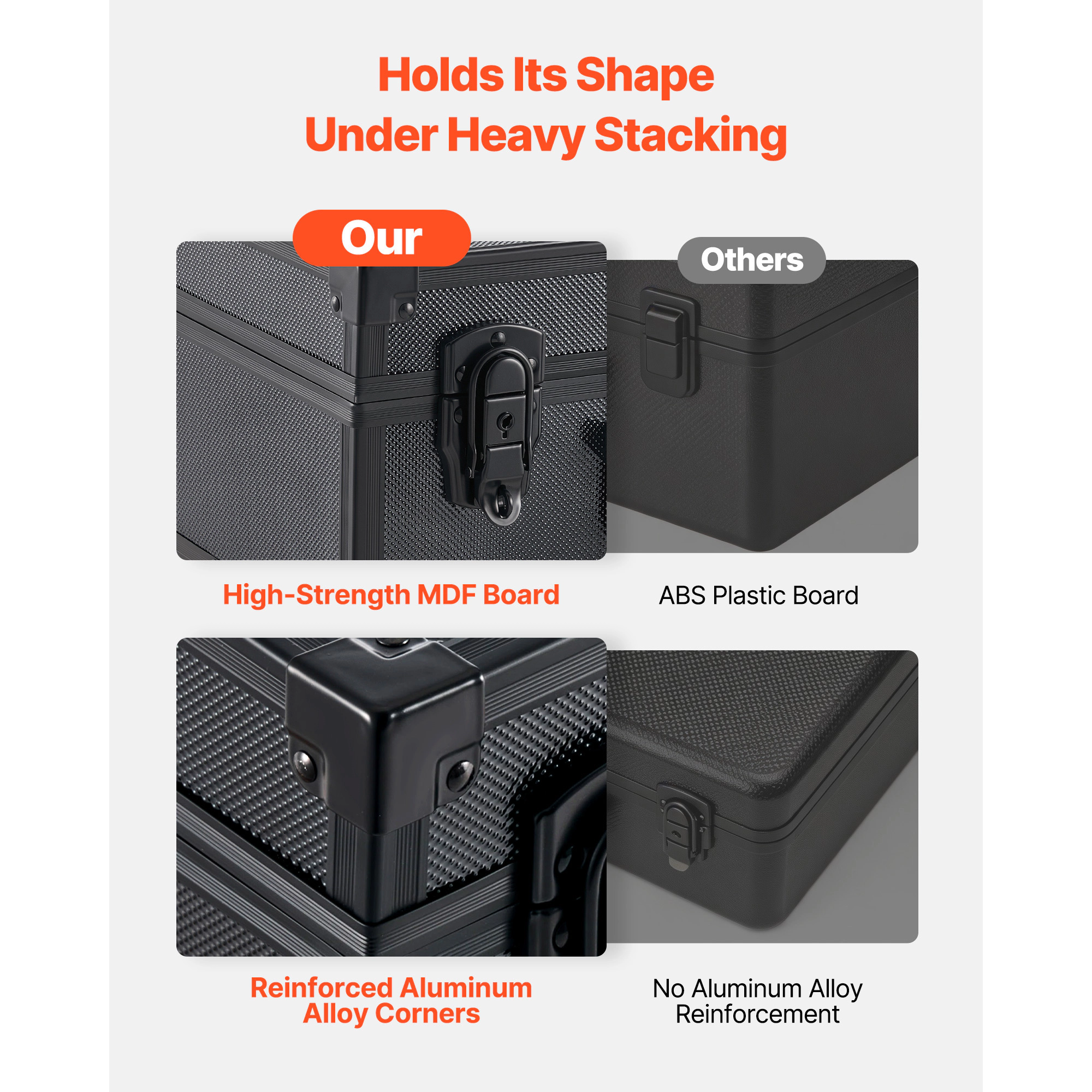 HONGGE Graded Card Case, PSA Slab Storage Box with Lock, Baseball Sports Trading Cards Holder Collector 12 Dividers