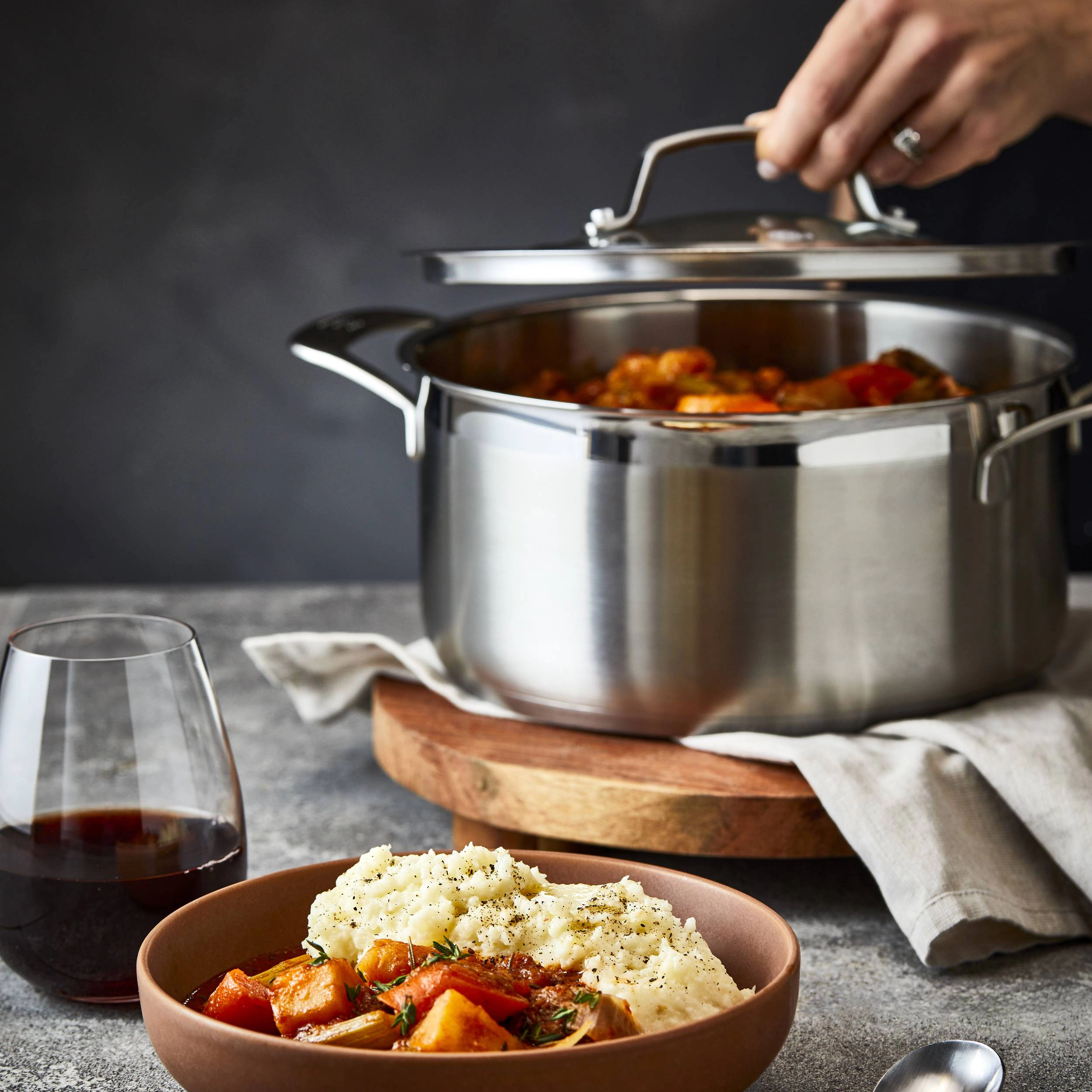 Cuisine::pro® iD3® SS 5 Qt. Casserole Pan With Lid