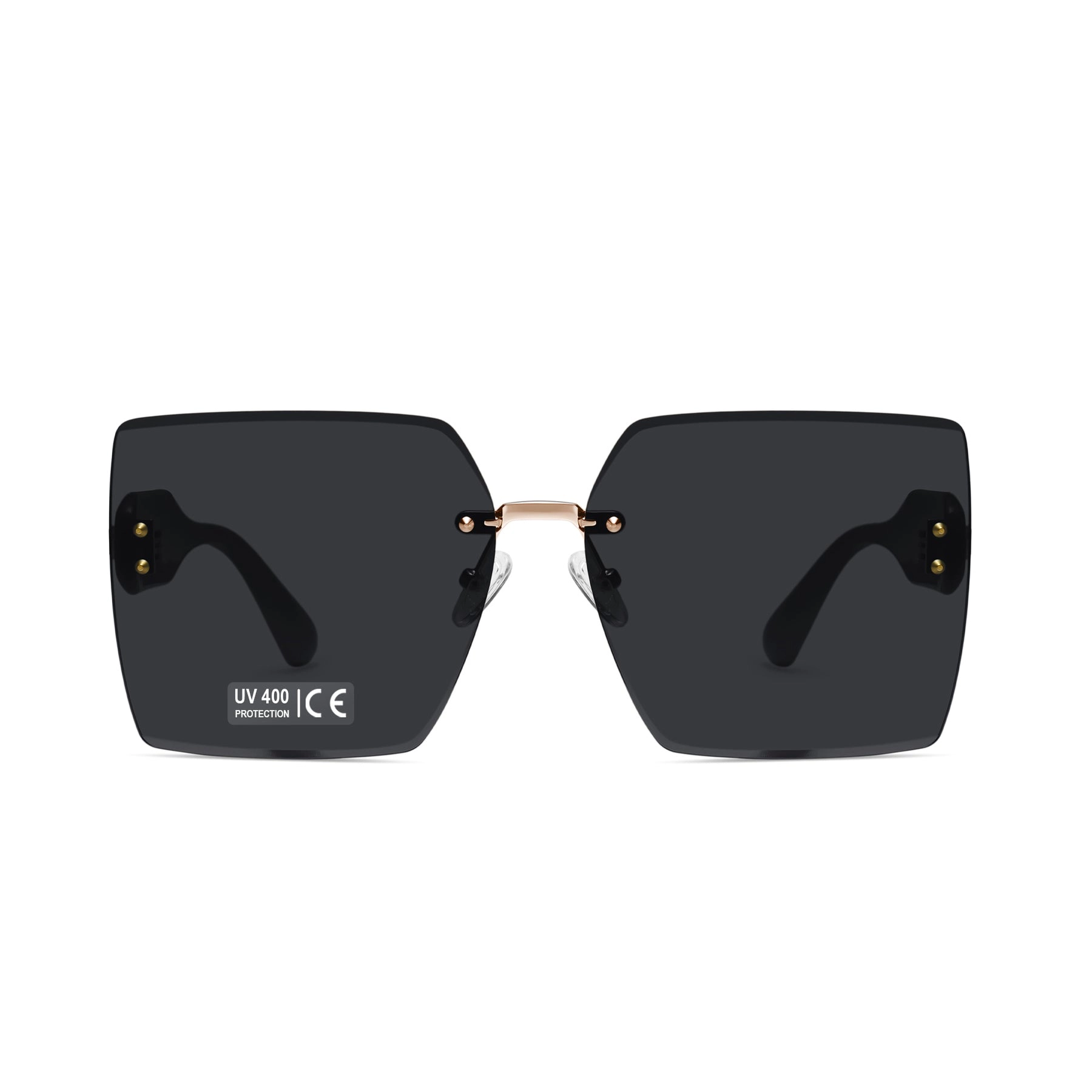AGP PARIS Women's Square Acetate Gradient Lens UV400 Sunglasses