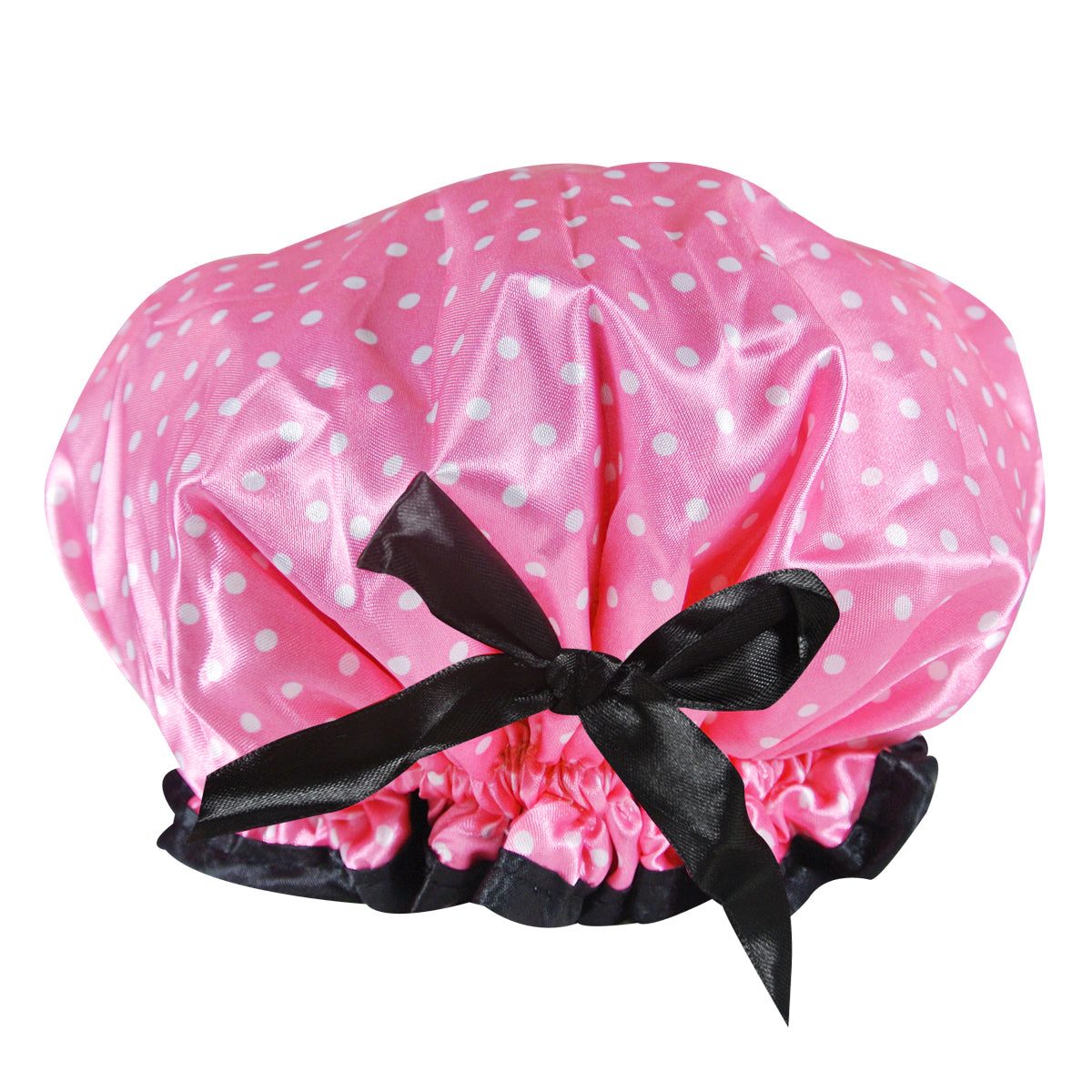 Wrapables Women's Stylish Satin Shower Cap