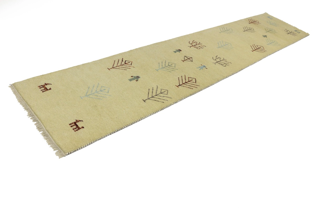 Magic Rugs 2'7 x 13'1 Hand Knotted Indo-Gabbeh Oriental Wool Runner Rug
