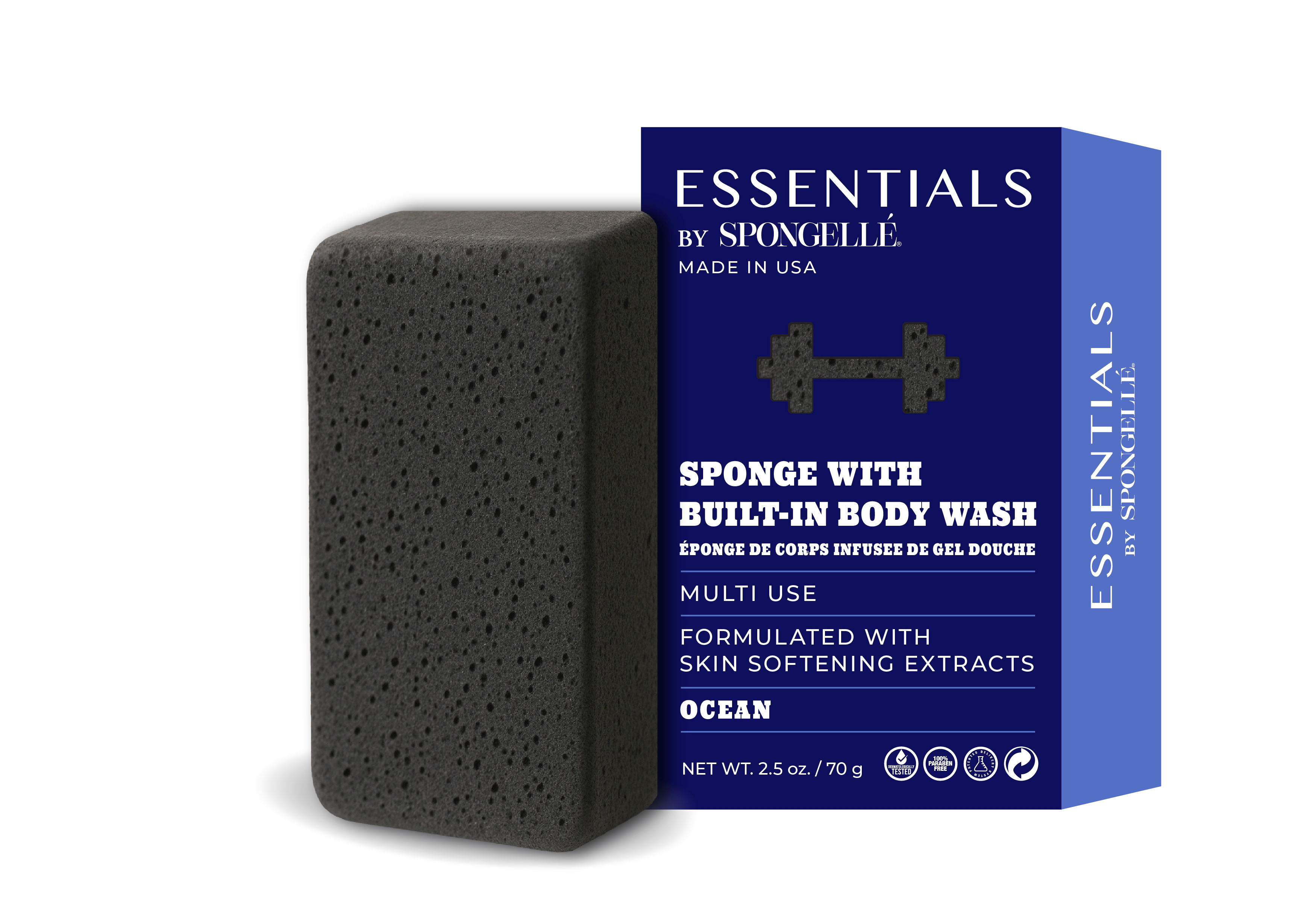 ESSENTIALS BY SPONGELLE - MENS BODY BUFFER - OCEAN