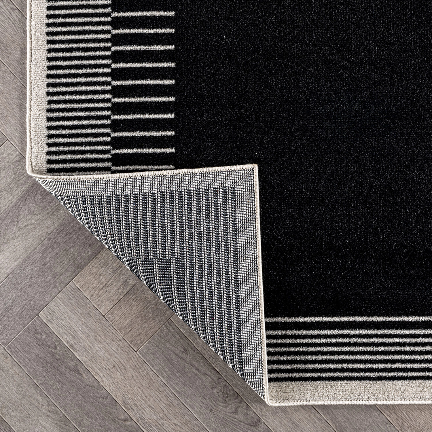 World Rug Gallery Modern Abstract Bordered Area for Living Room, Bedroom, or Entryway – Low Pile Indoor