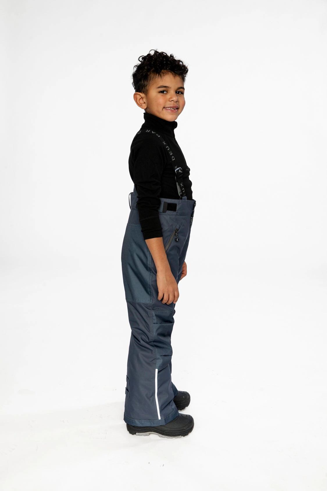 Deux par Unisex Play Cordura-Reinforced Snow Pants with Adjustable Suspenders