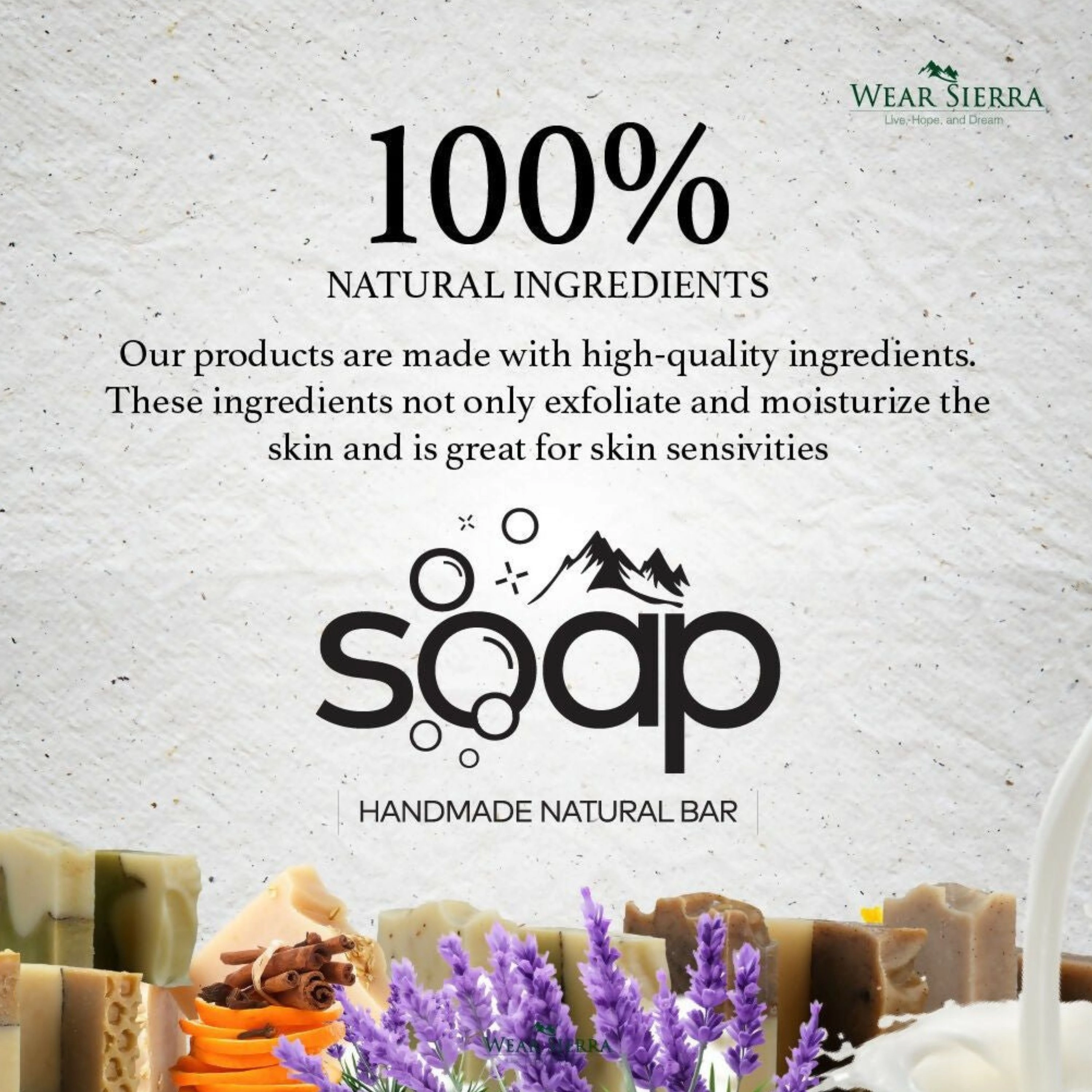 Wear Sierra Natural Argan Bar Soap Pack Of