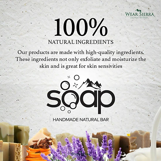 Wear Sierra Natural Argan Bar Soap Pack Of 4