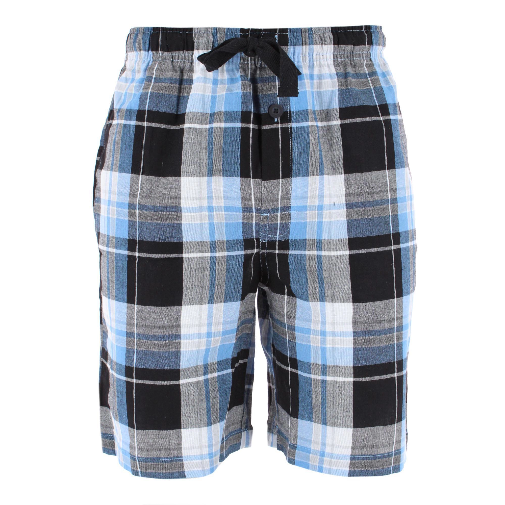 Fruit of the Loom Men's Broadcloth Pajama Shorts 2-Pack