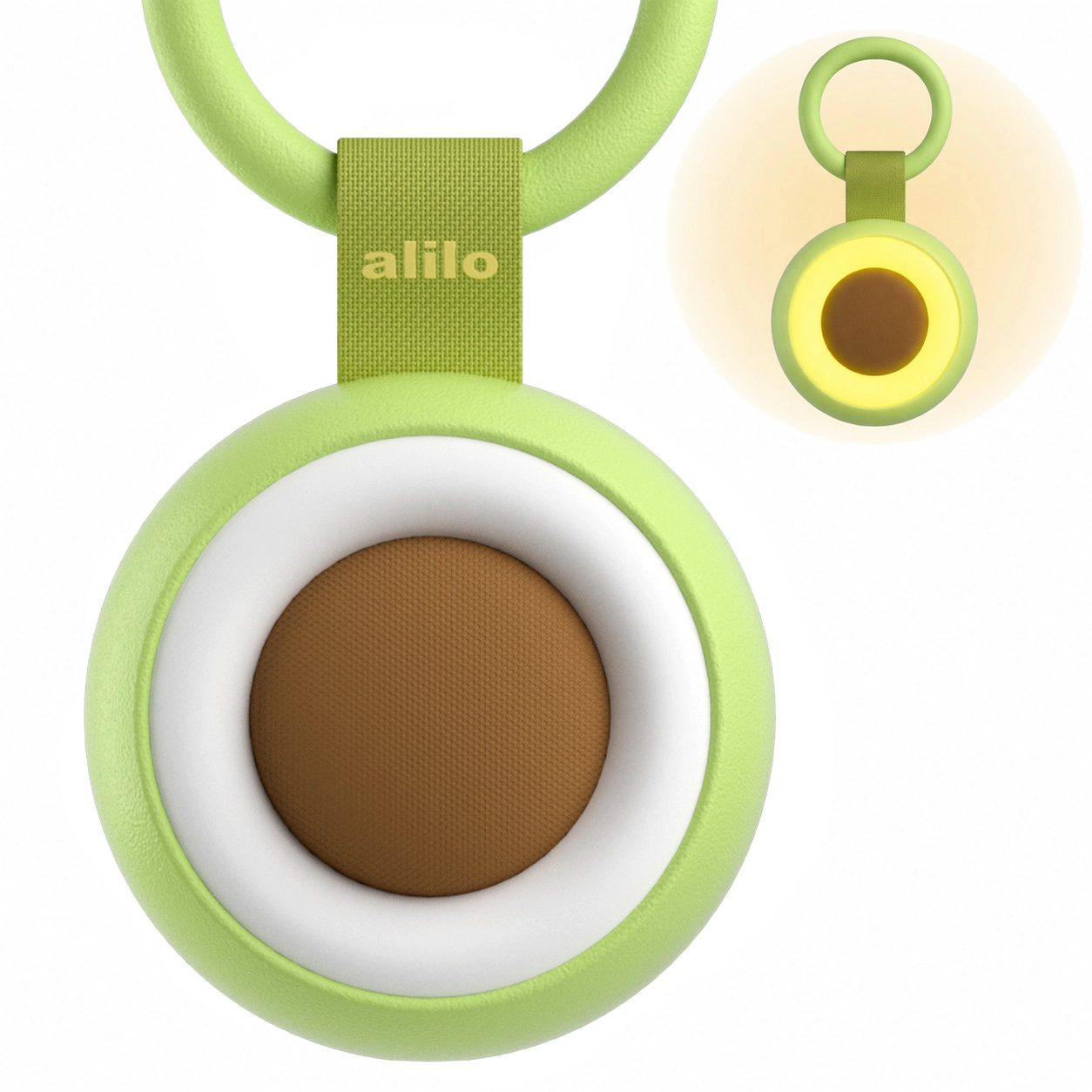 Alilo Pocket Soother Portable Baby Sound Machine with 30 Soothing Sounds, Nightlight & Sleep Timer