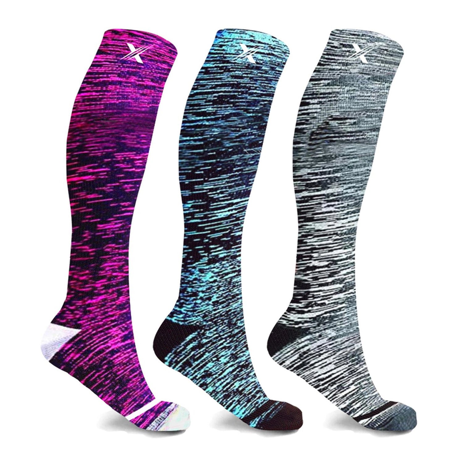 Extreme Fit Compression Socks - Knee High Performance For Men And Women 3 Pair