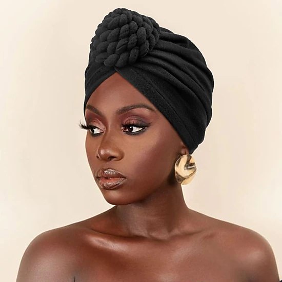PIGFDK 5 Pack Knotted Headwraps For Women Turbannotted Beanie Hair Covers