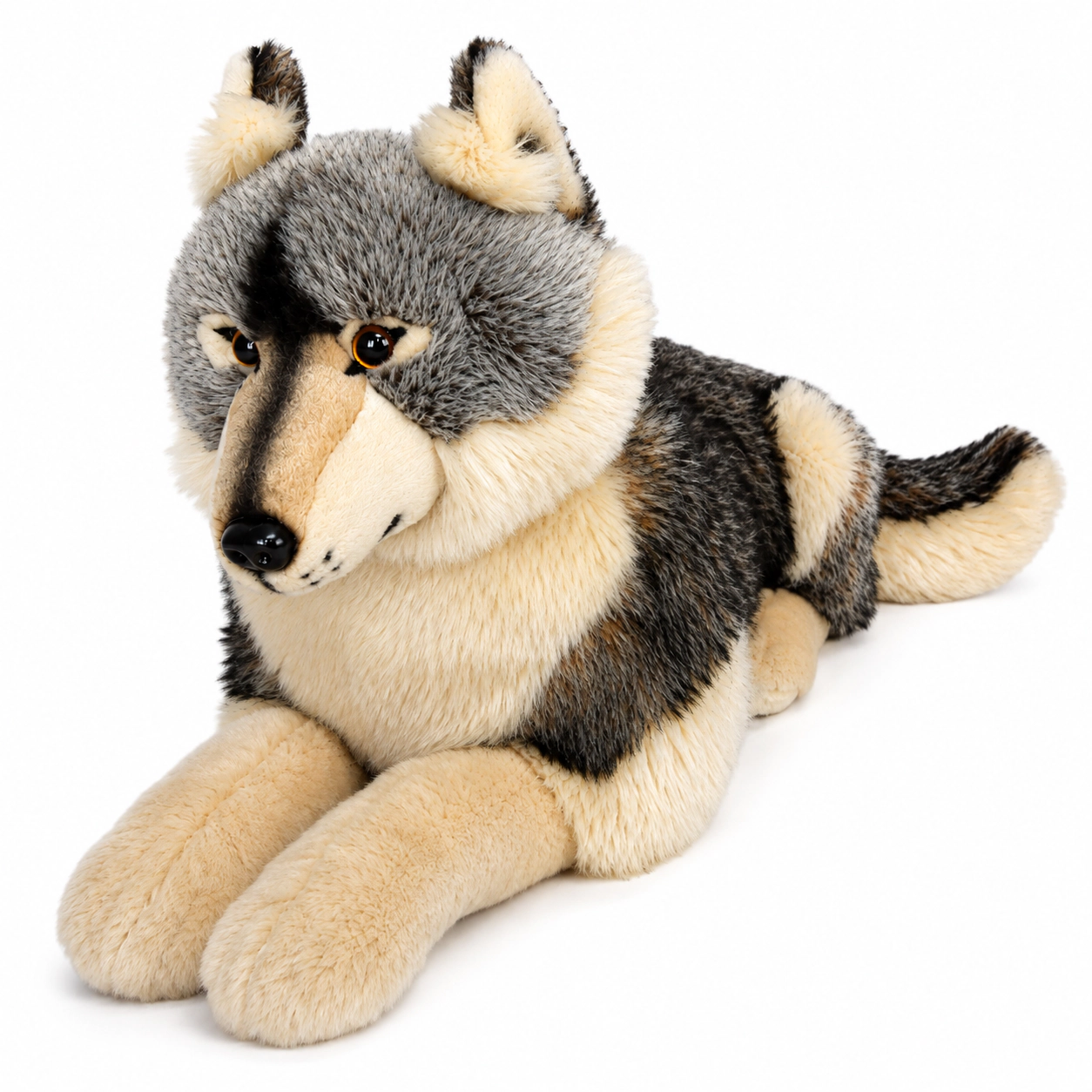 Auswella 20 Inch Timber Wolf Plush Animal