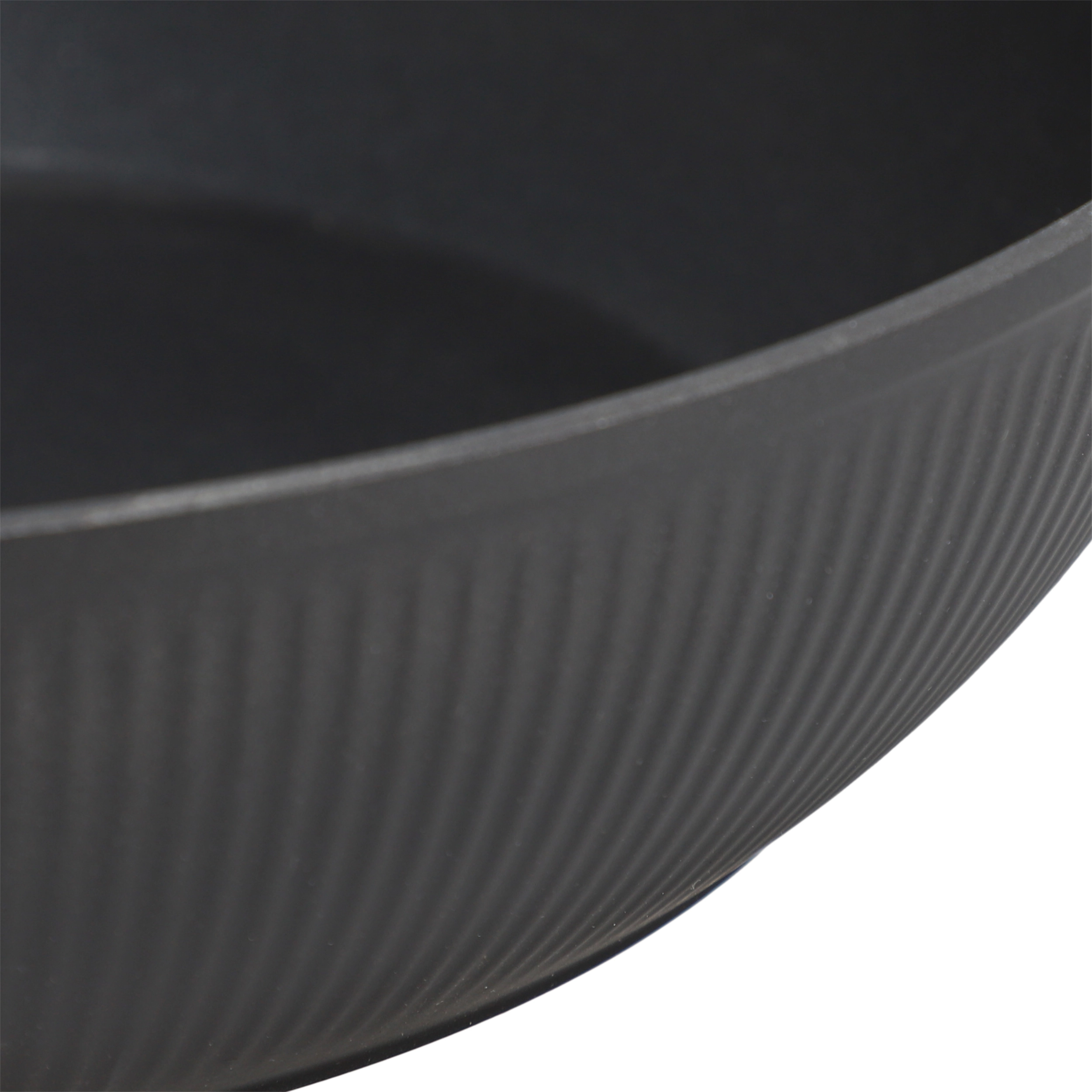 Oster Abbottsford 11 Inch Nonstick Round Aluminum Wok in Black