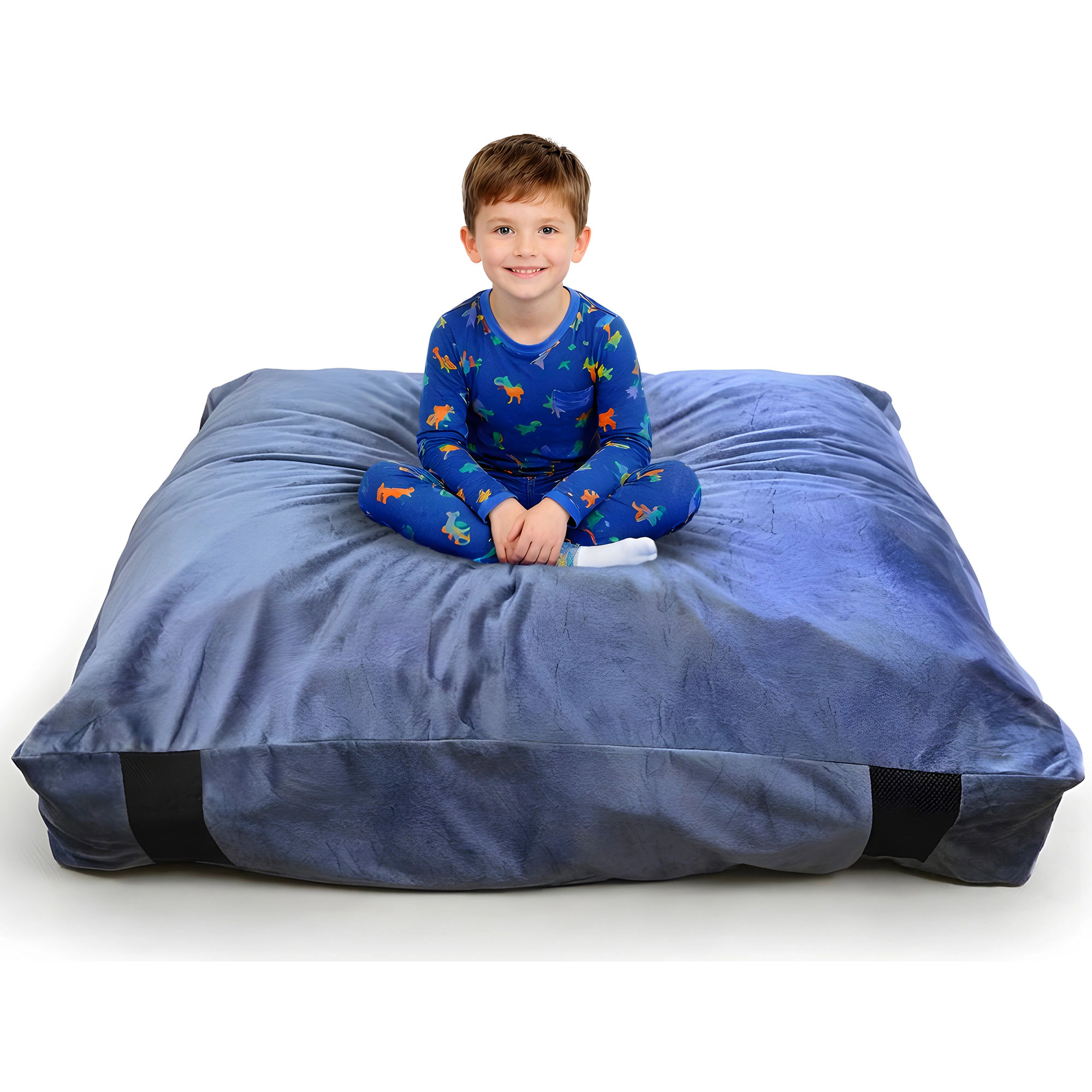 Cheer Collection Sensory Crash Pad with Foam Blocks and Washable Cover for Kids Adults