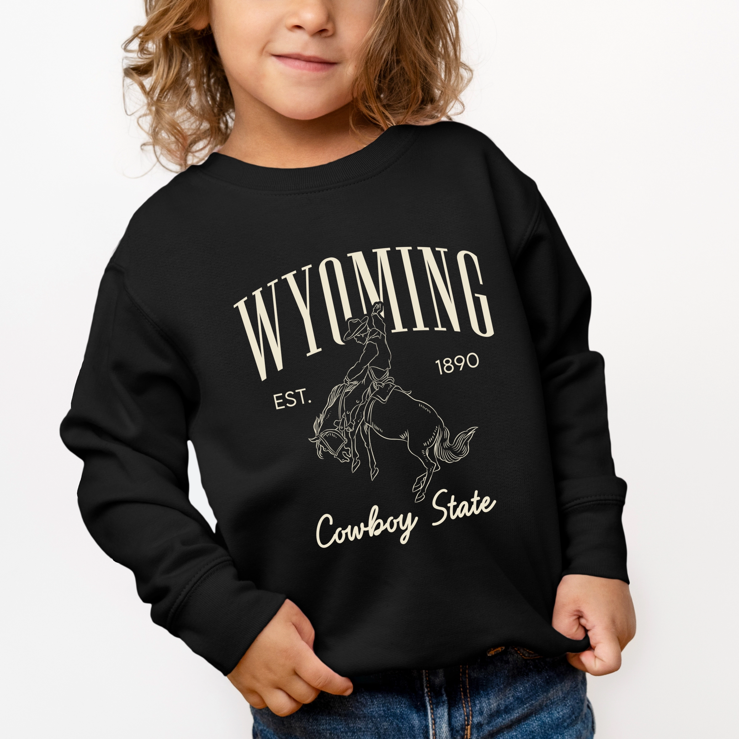 The Juniper Shop - Wyoming Cowboy State Toddler Graphic Sweatshirt
