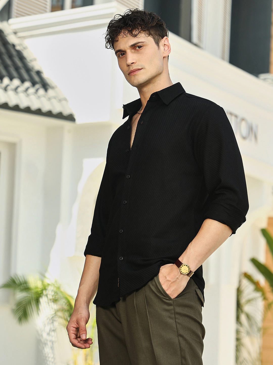 Cahoot Men's Slanted-Trough Shirt