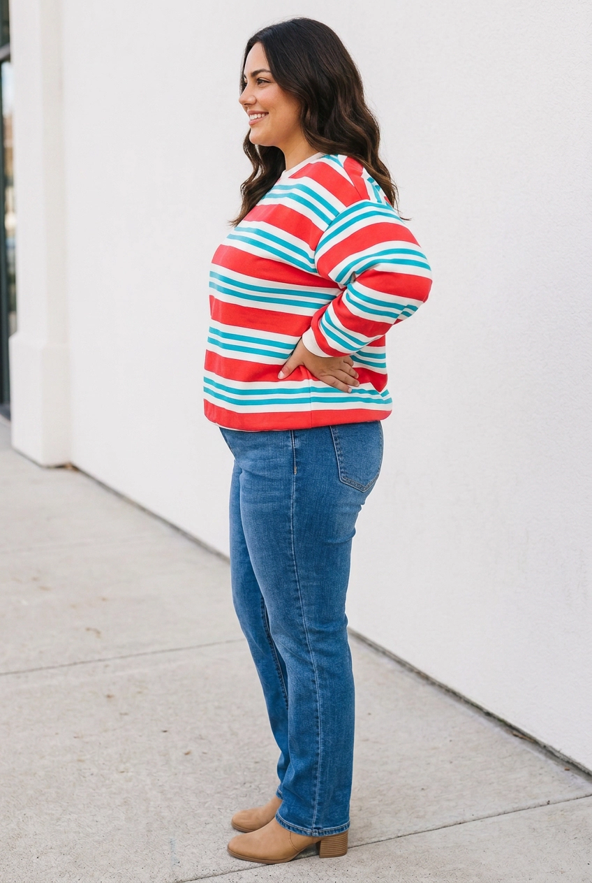 Threaded Pear Autumn Long Sleeve Tunic PLUS Sweatshirt