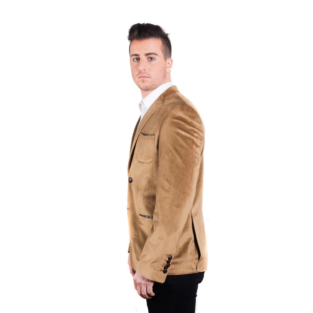 Elie Balleh Men's Slim Fit Velvet Sportcoat