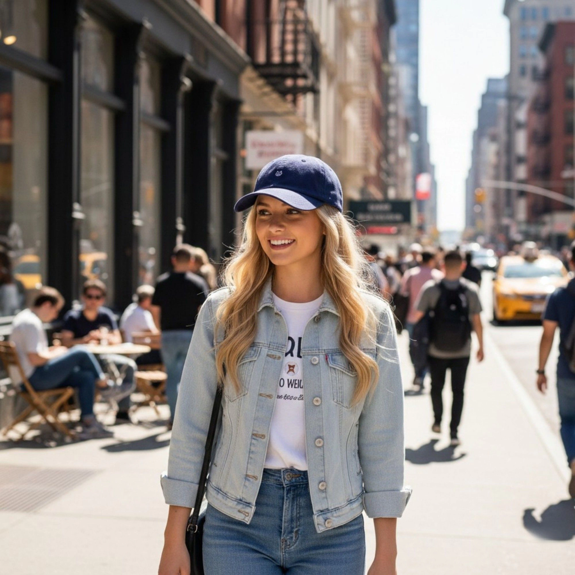 Anna-Kaci Women's Classic Adjustable Baseball Cap with Minimal Cat Embroidery and Curved Brim Design
