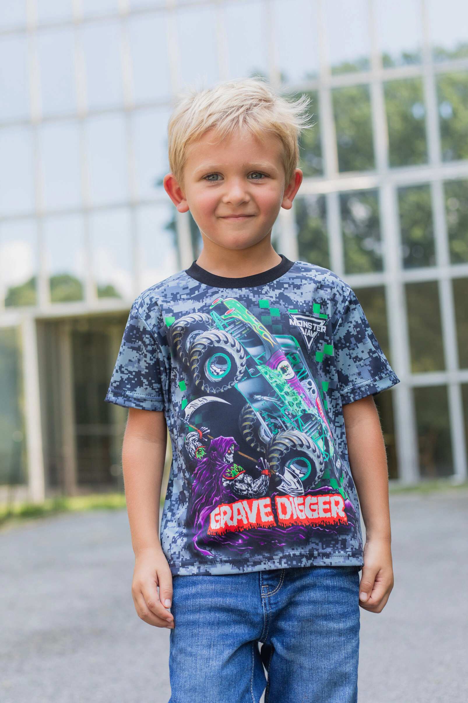 Monster Jam Boys' 3-Pack Short Sleeve Athletic T-Shirts