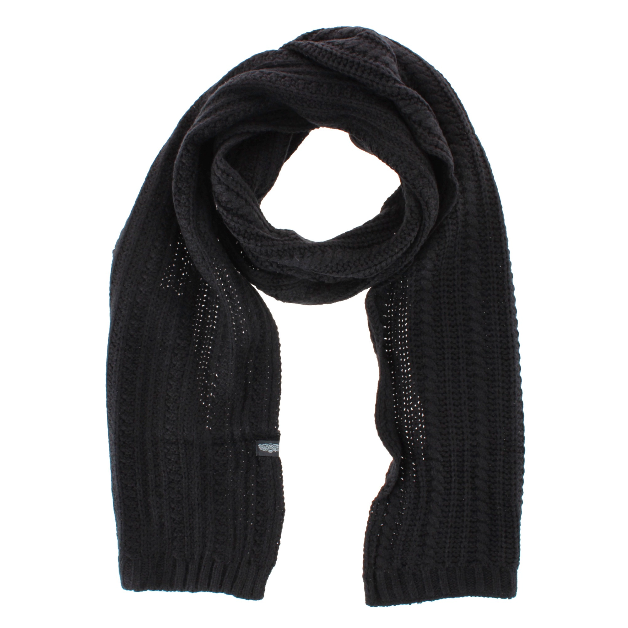 Angela & William Adult Chunky Cable Knit Lined Beanie and Scarf Winter Set