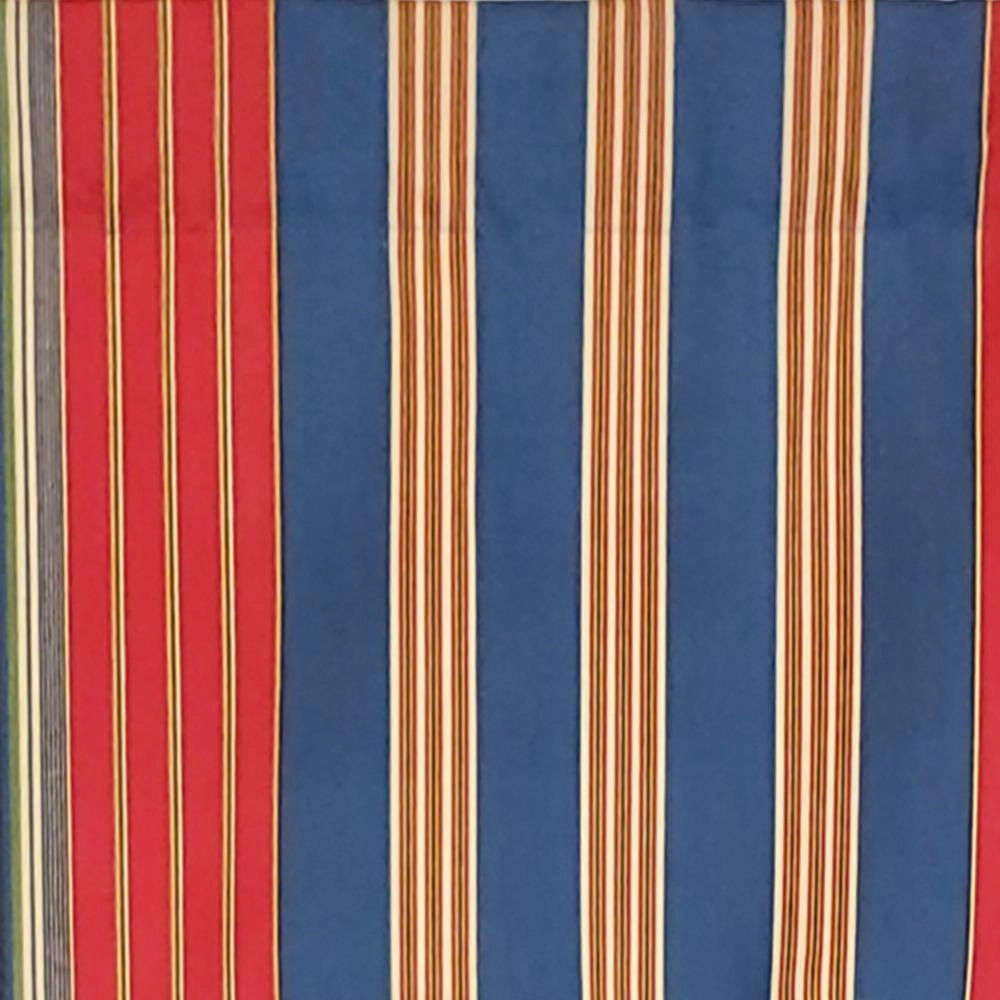 RLF Home Sailor Stripe Regal 3" Rod Pocket Lining Luxurious and Elegant Window Treatment Valance 50" x 17" Nautical