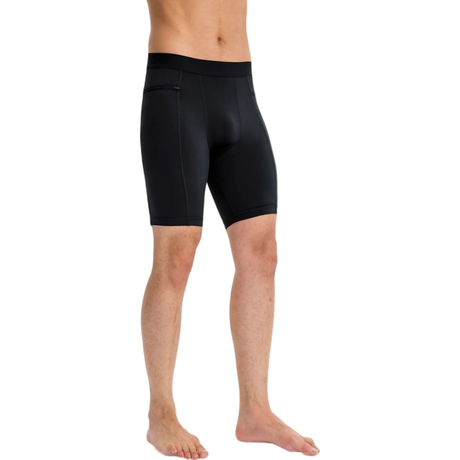 Anna-Kaci Men's Compression Biker Shorts with Side Pockets and Moisture-Wicking Stretch Fabric