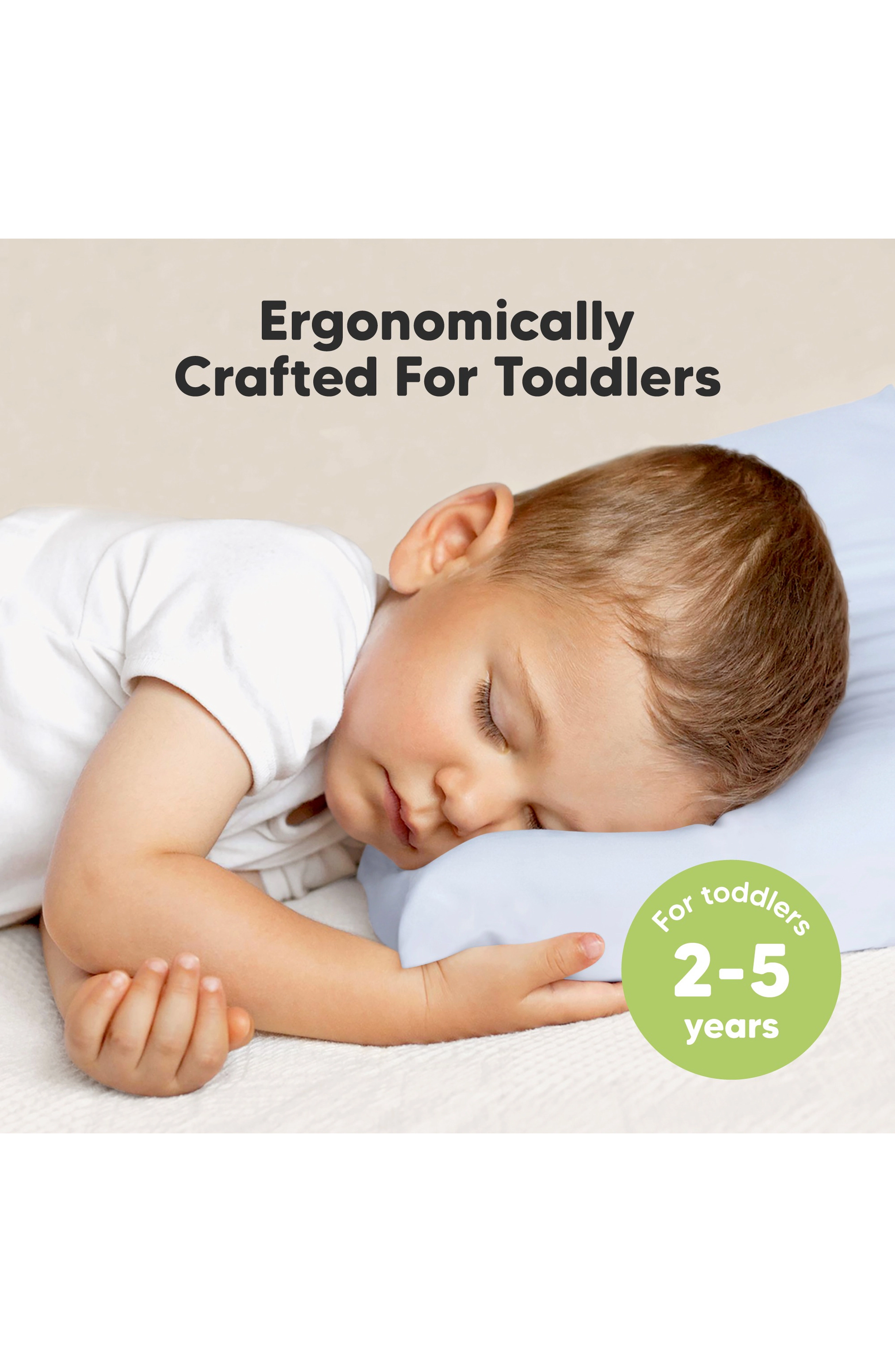 KeaBabies Toddler Pillow with Pillowcase