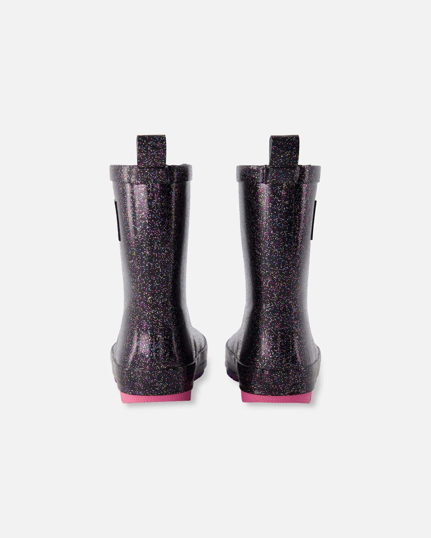 Deux par Girls Rain Boots Rubber Glitter