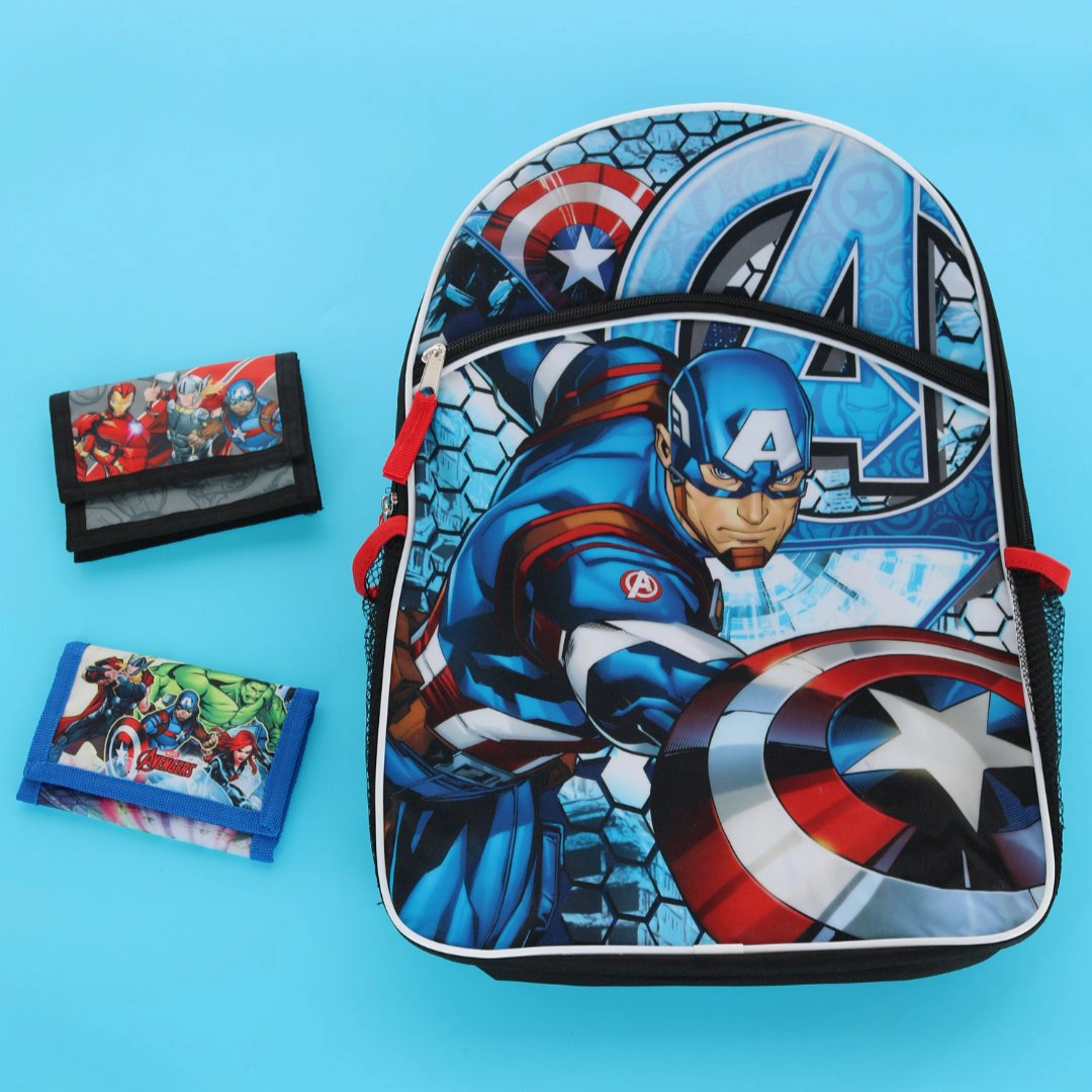 U.P.D., INC Boys Marvel 16 Inch Captain America Backpack
