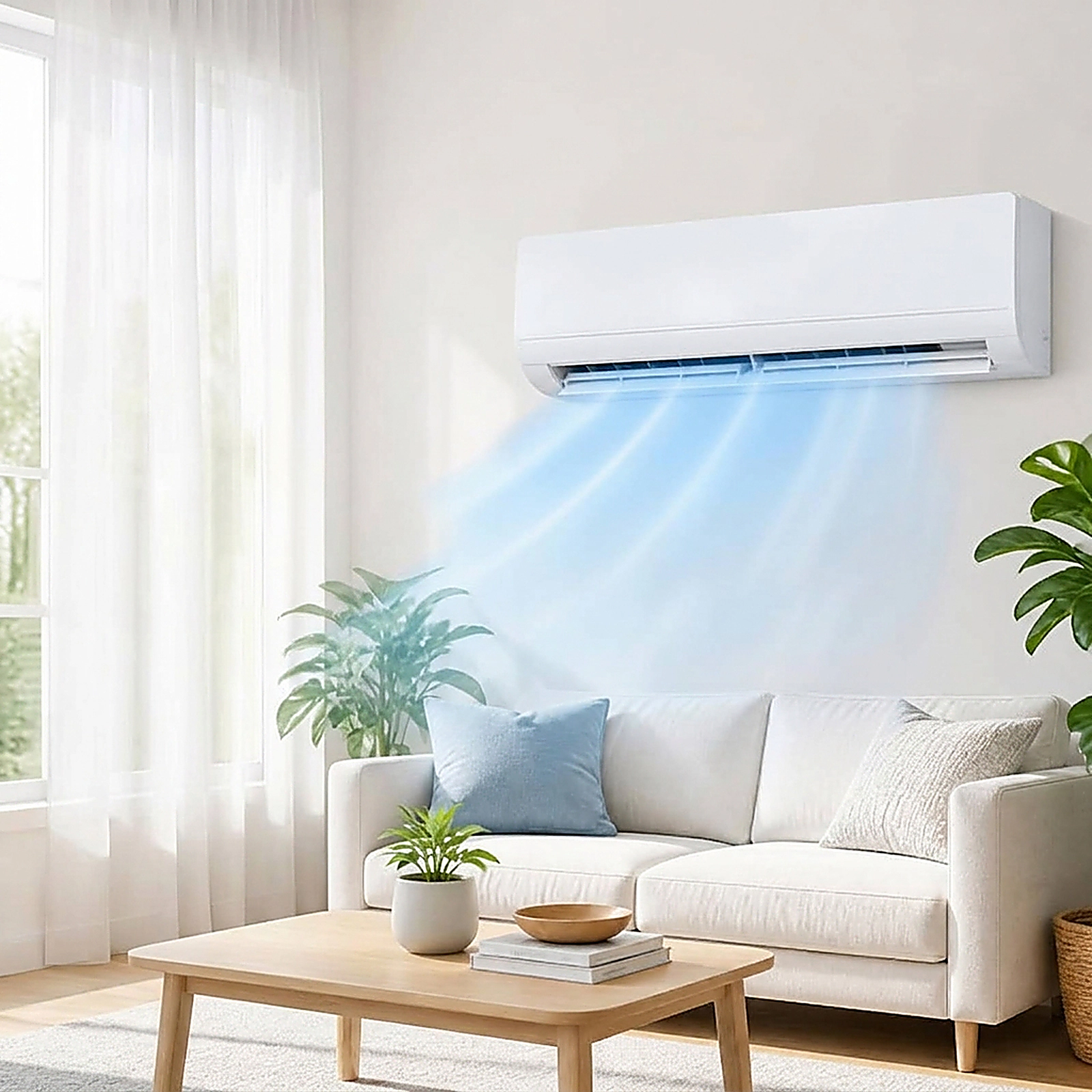 SUGIFT 24000 BTU 2 Ton 17 SEER2 208-230V WiFi Mini Split Air Conditioner and Heat Pump 1500 Sq Ft White