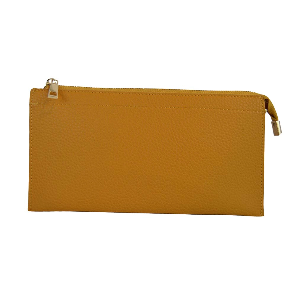 Fashnzfab Faux Leather Slim Wallet Crossbody Bag