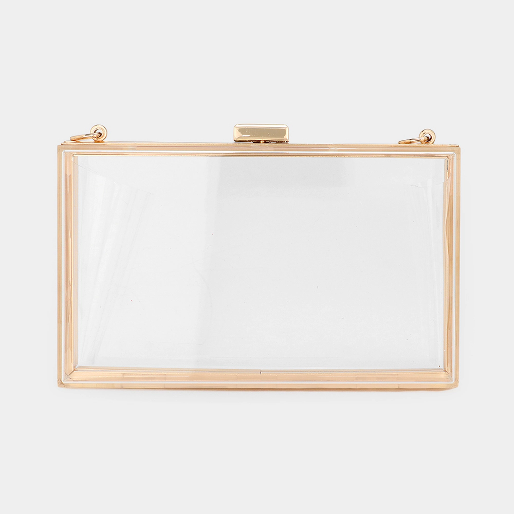 FASHNZFAB Transparent Rectangle Clutch / Crossbody Bag